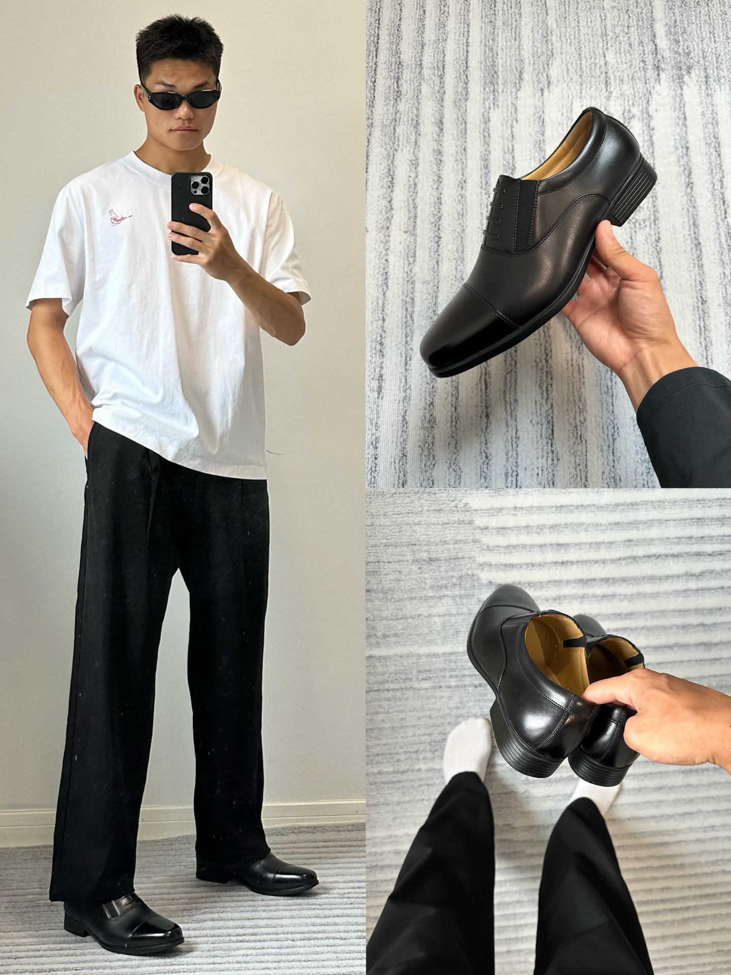 正装皮鞋👞也可以是加分项💯