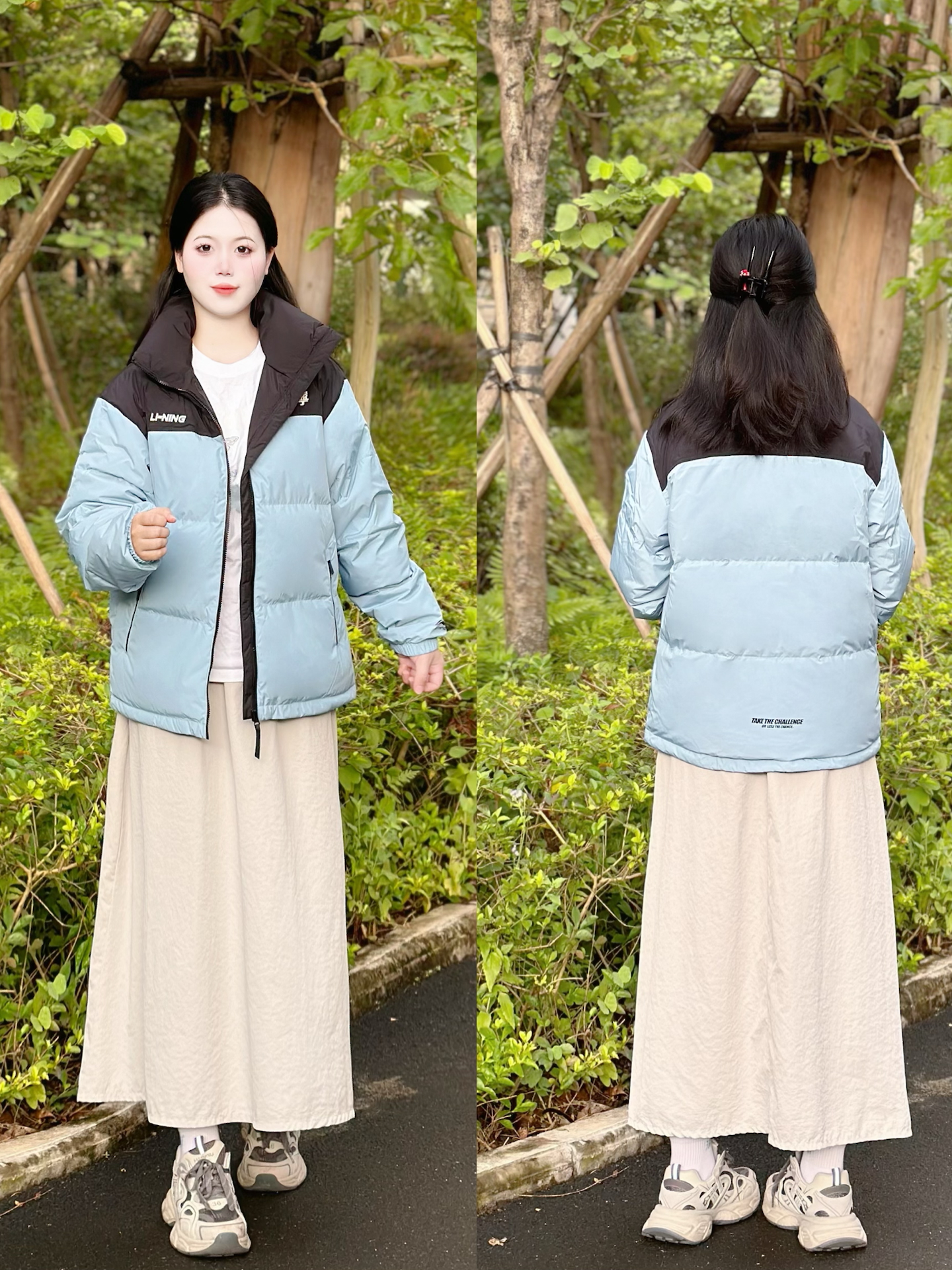 李宁火锅羽绒服，川湖蓝太绝了！