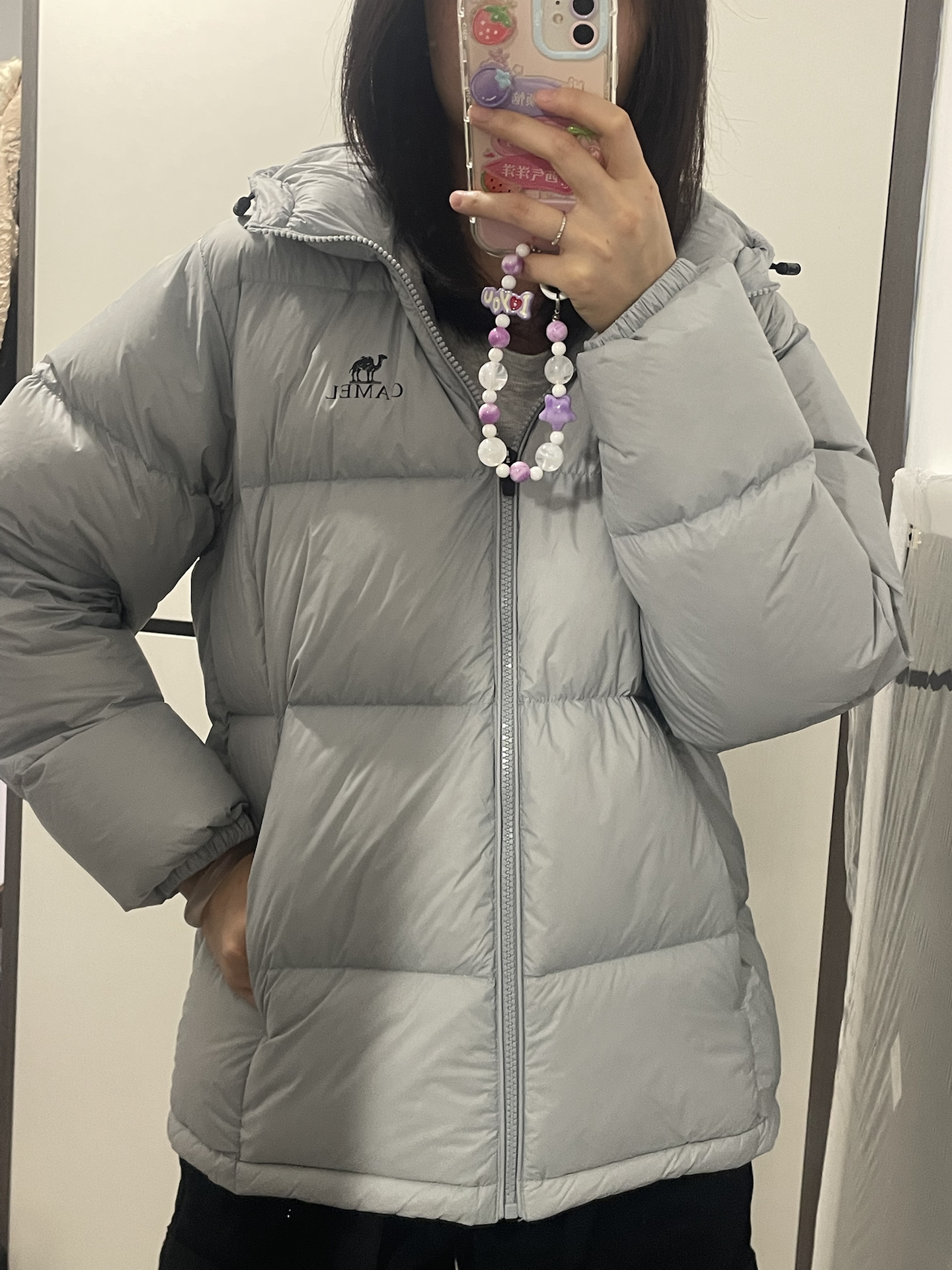 浅灰蓝调羽绒服，显白又好搭🥳