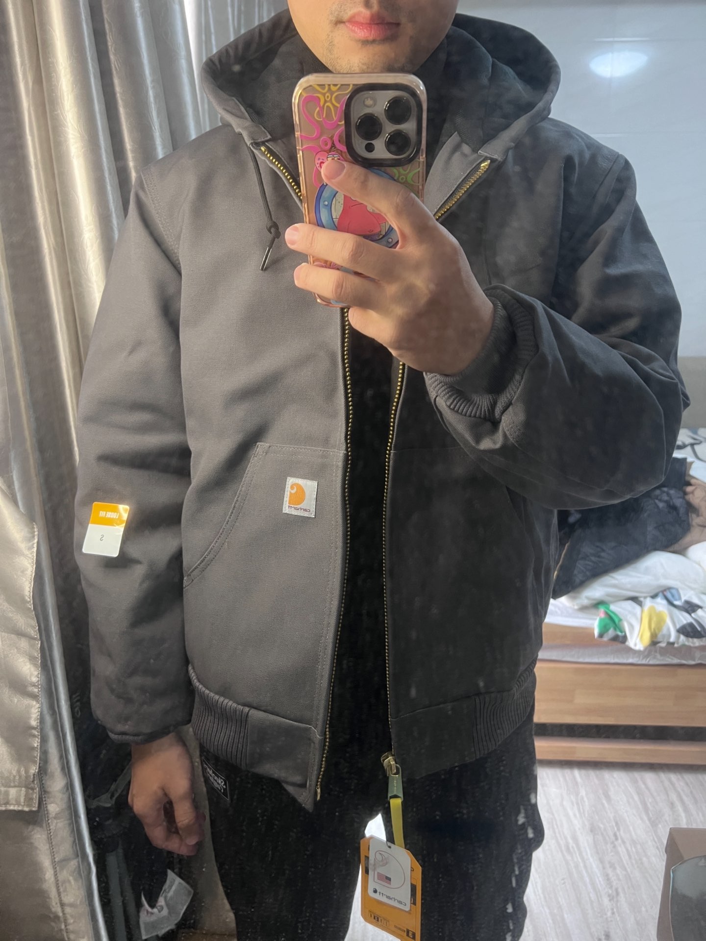 174/140+男生穿卡哈特羽绒服参考👀