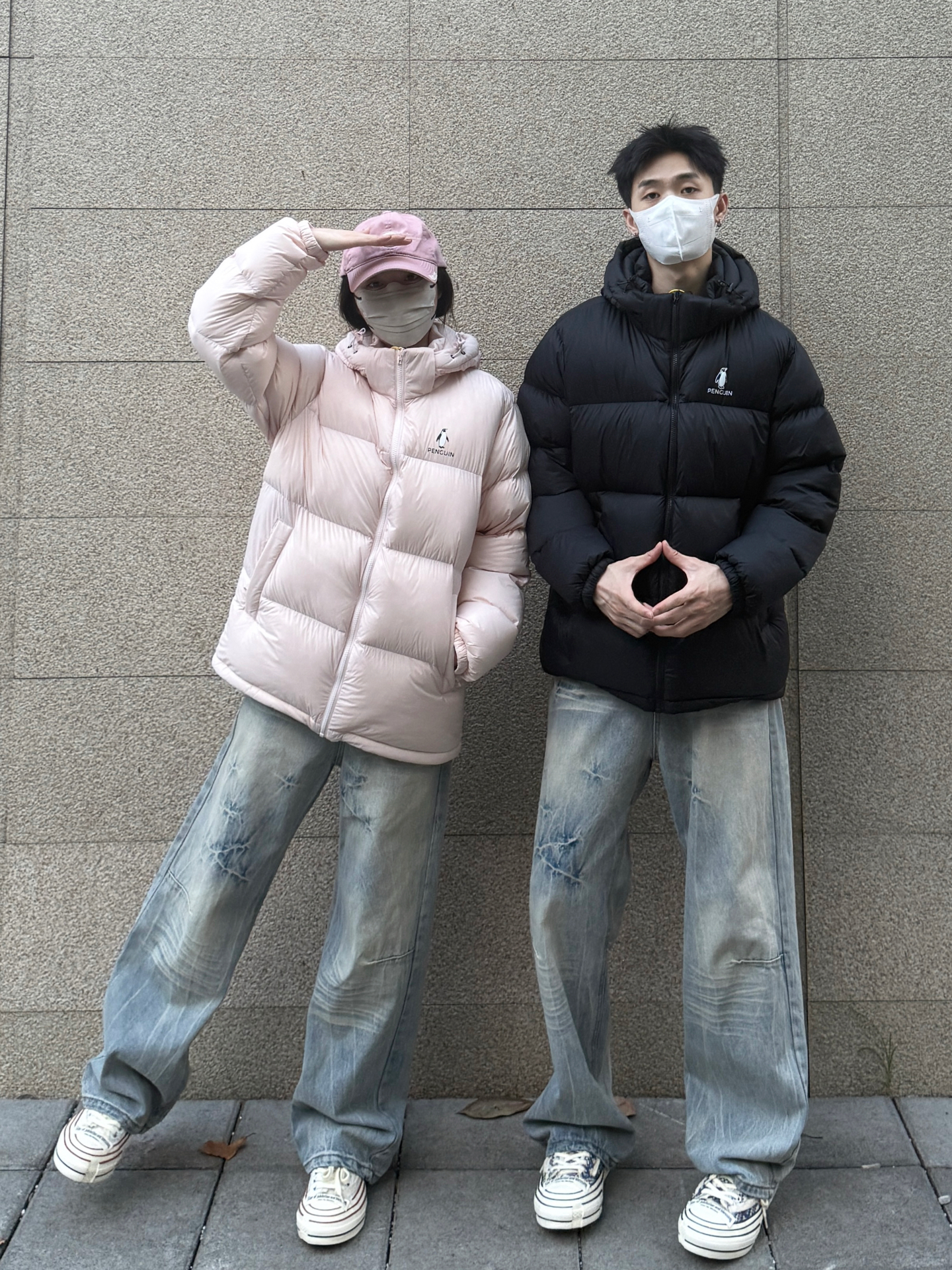 和搭子穿同系列羽绒服超酷der🥳