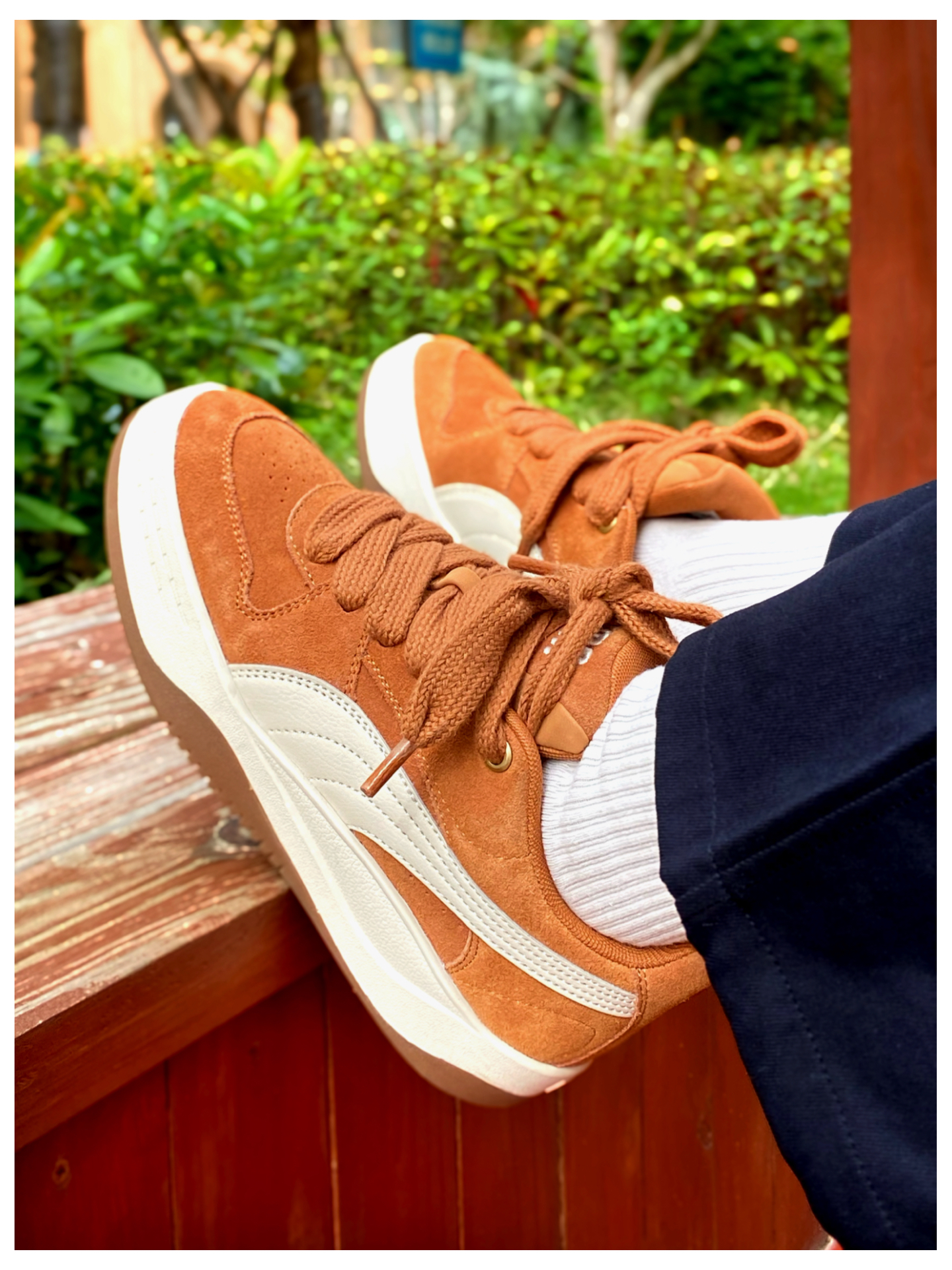 氛围感绝了❗​焦糖棕 PUMA 面包鞋也太好穿了 ~