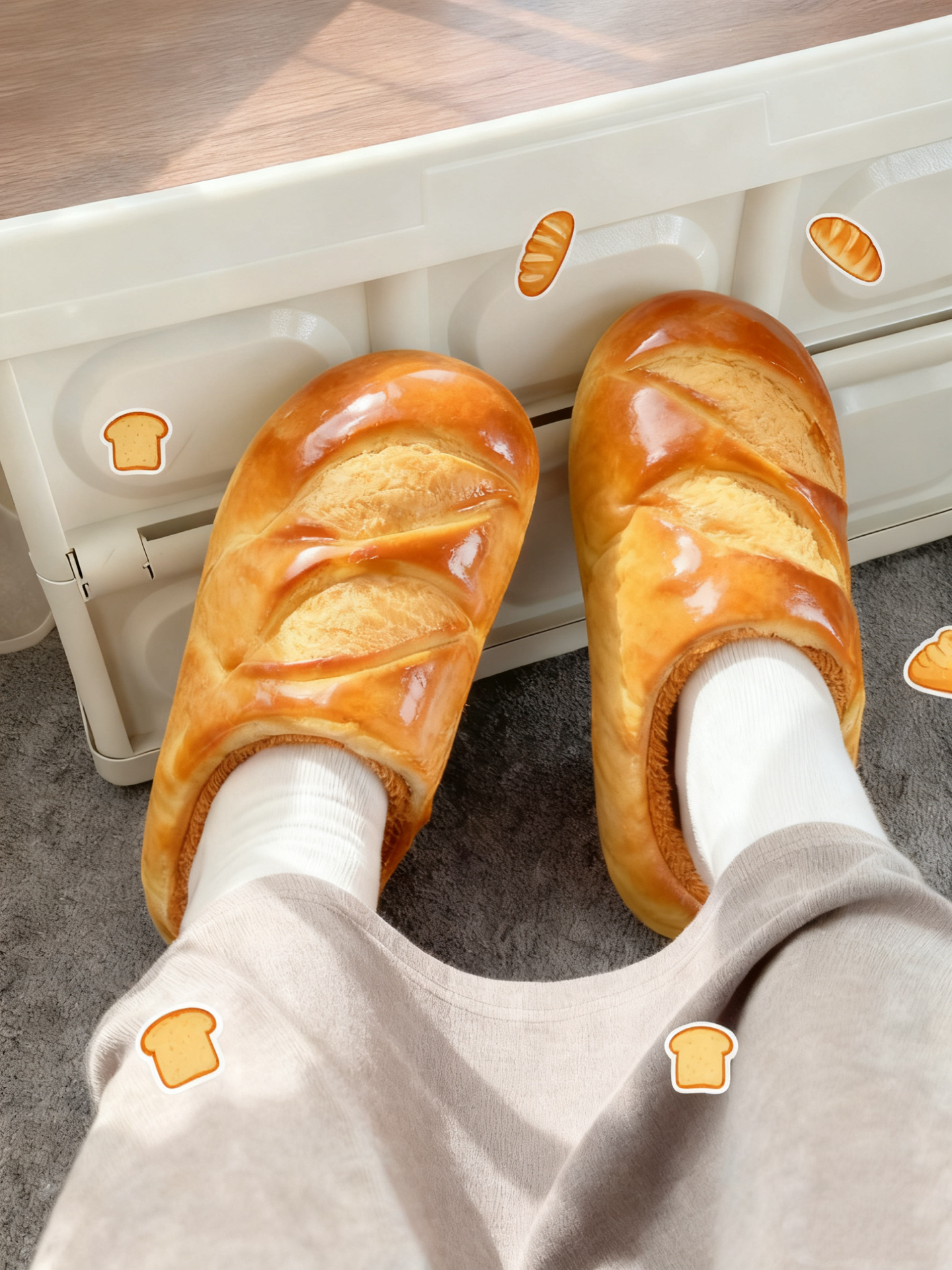 面包成精？这‘脚套’保暖又出片！