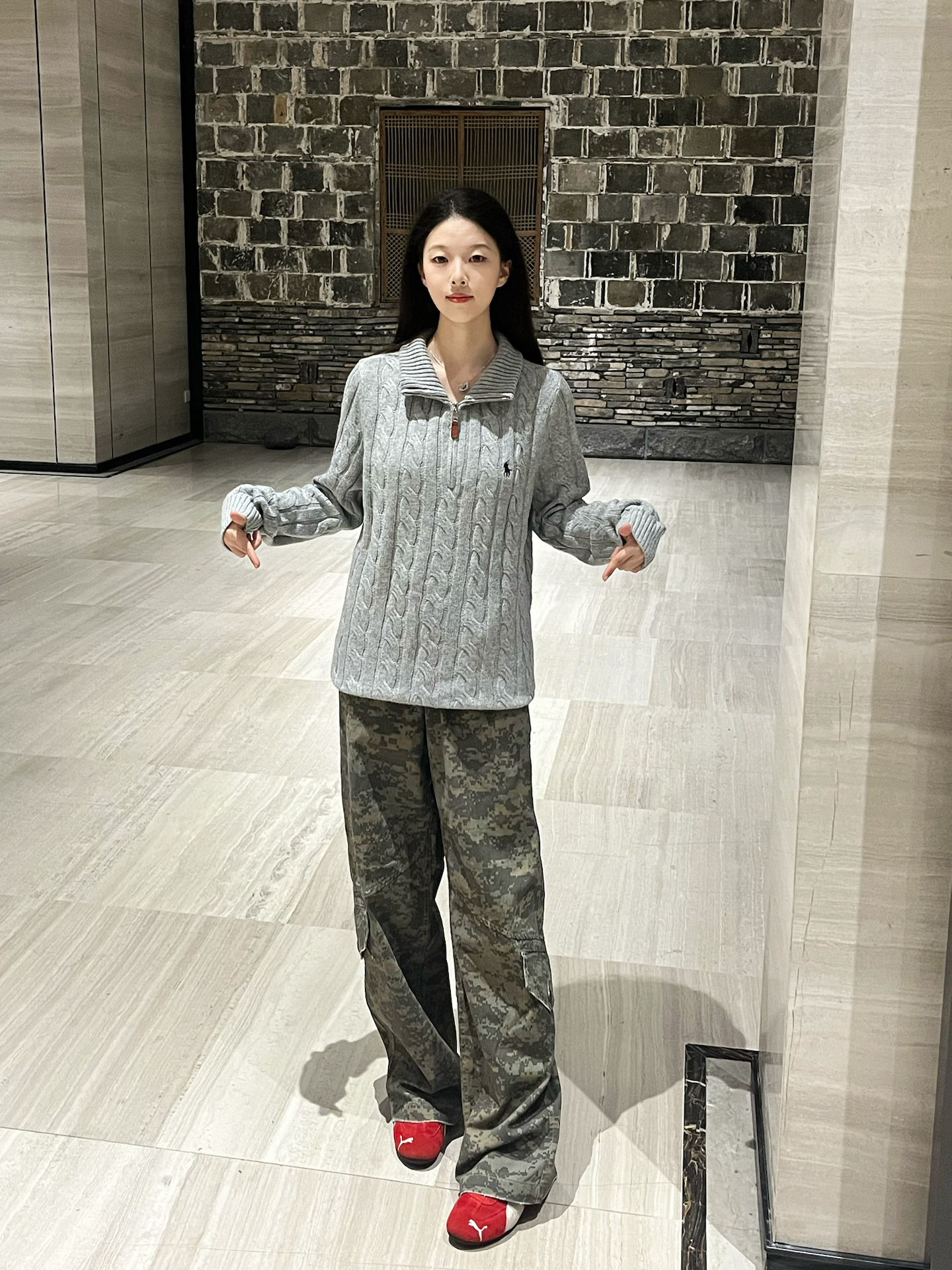 小个子友好！这件半拉链针织衫太好搭👚