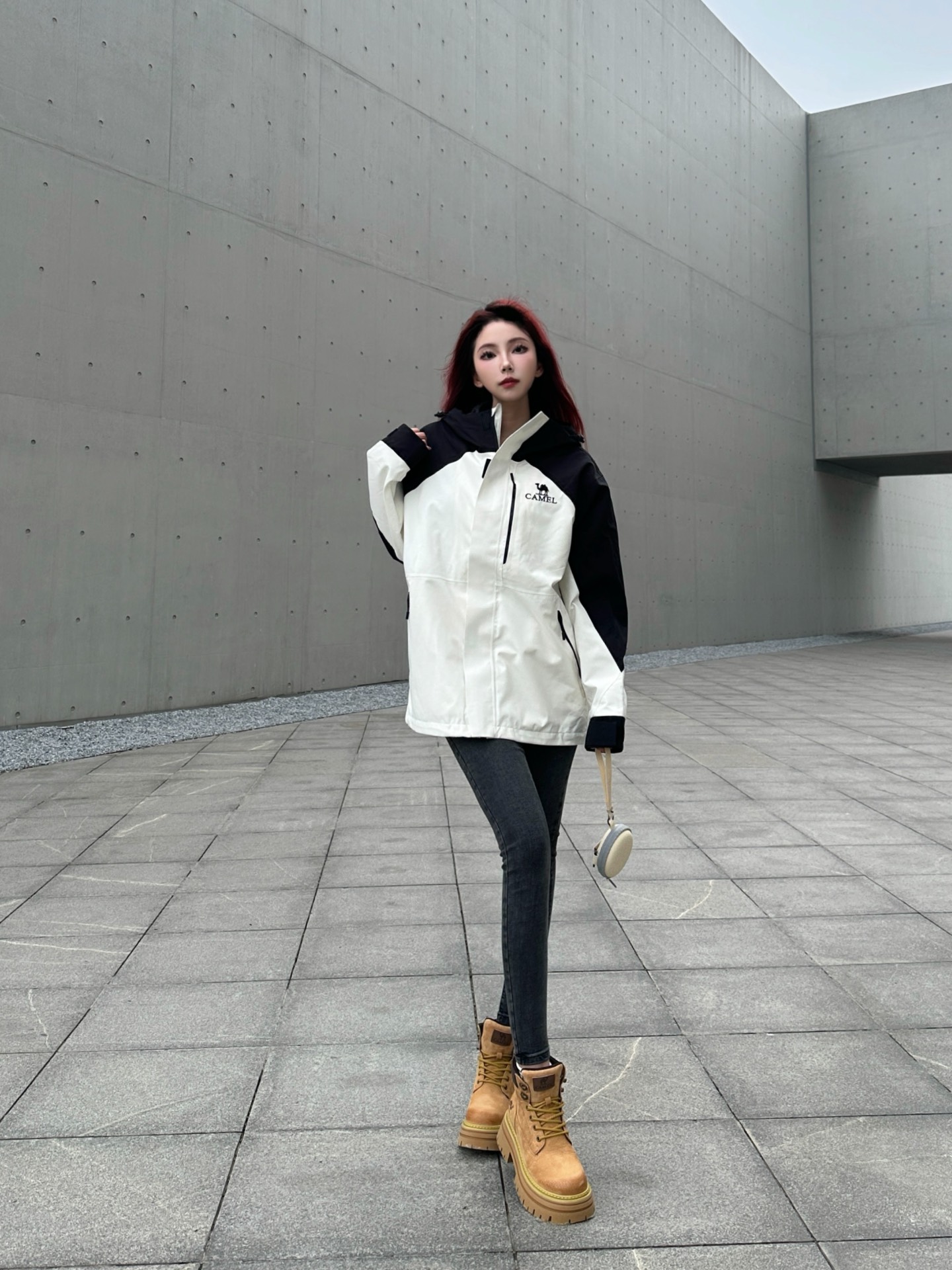 浅色系冲锋衣的秋日魔法🎩