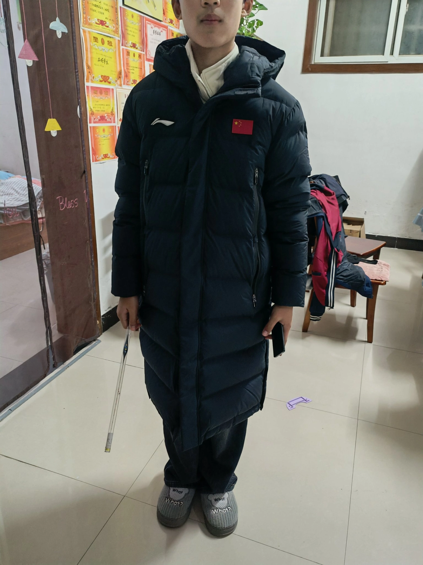 给娃买的长款羽绒服，爱住了🥰