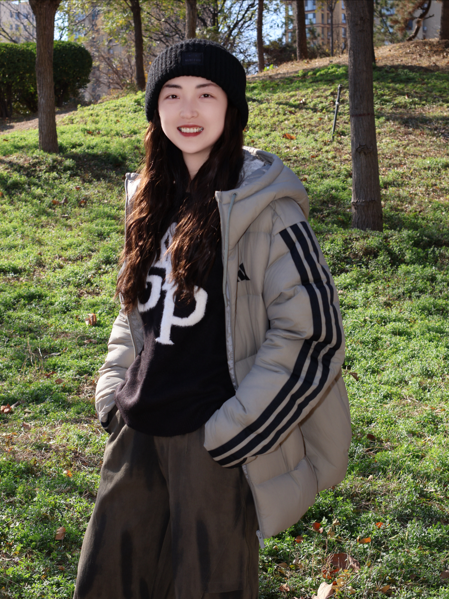 被追着问链接！阿迪羽绒服太好搭啦🥳