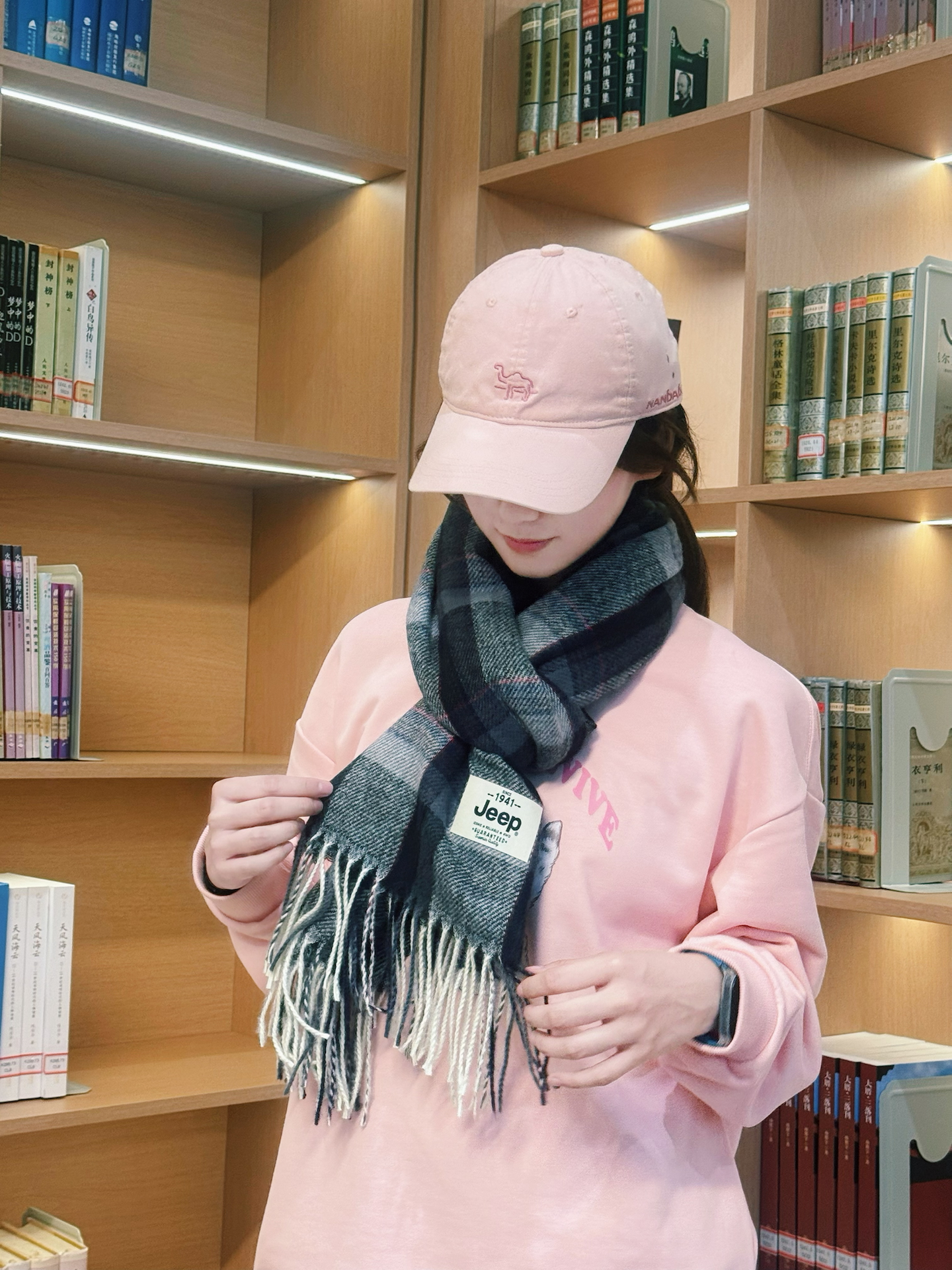 秋冬格纹围巾分享🍂