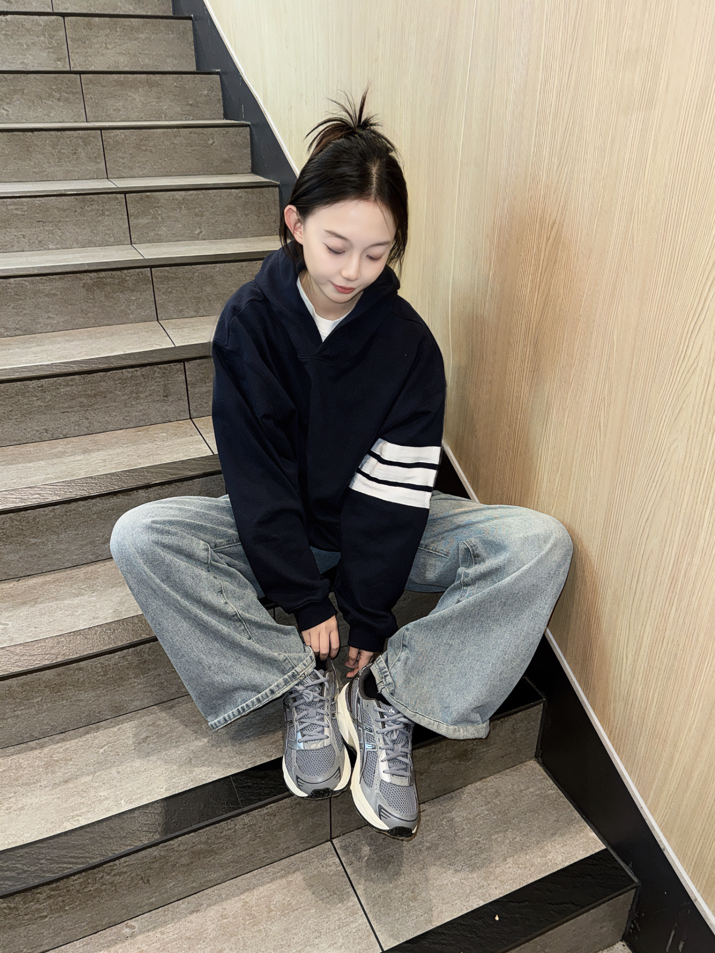 秋冬爱穿的灰色运动鞋👟