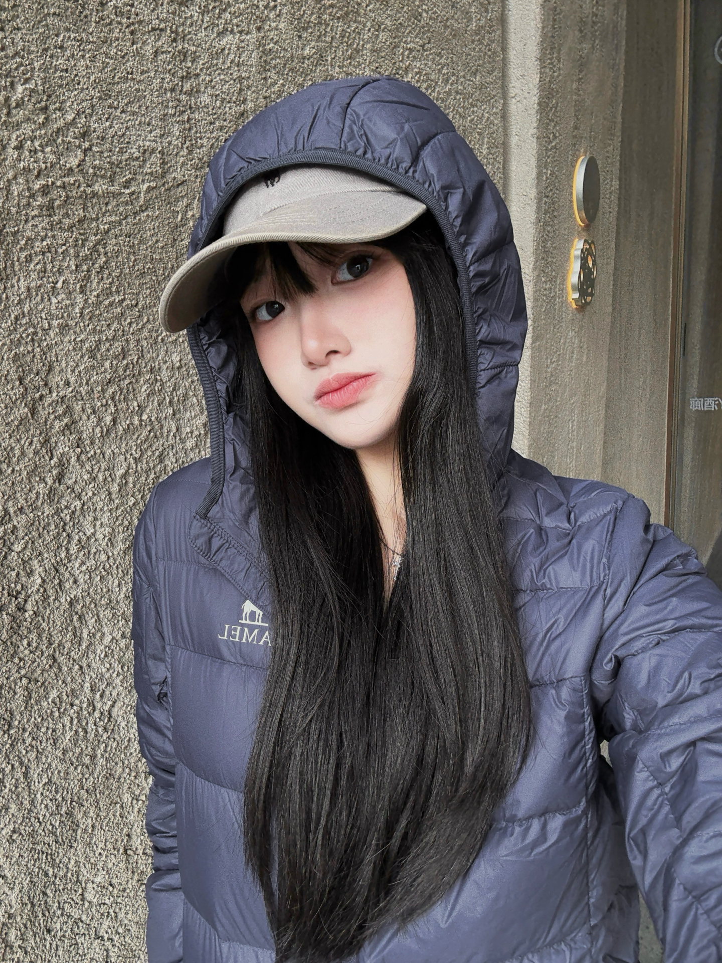 藏蓝显白！冬日显瘦羽绒服get