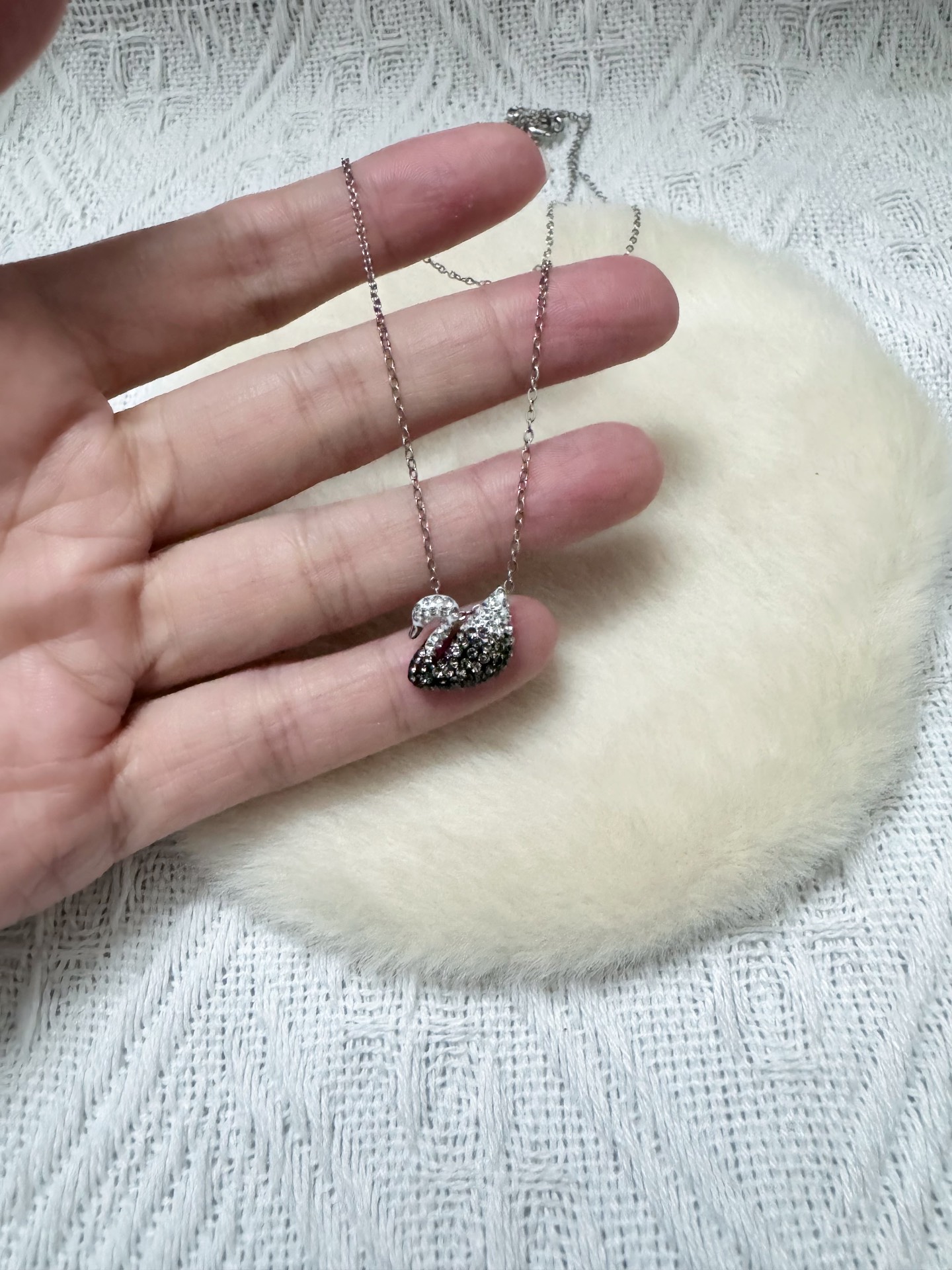 戴了几年还闪亮的渐变锁骨链💎