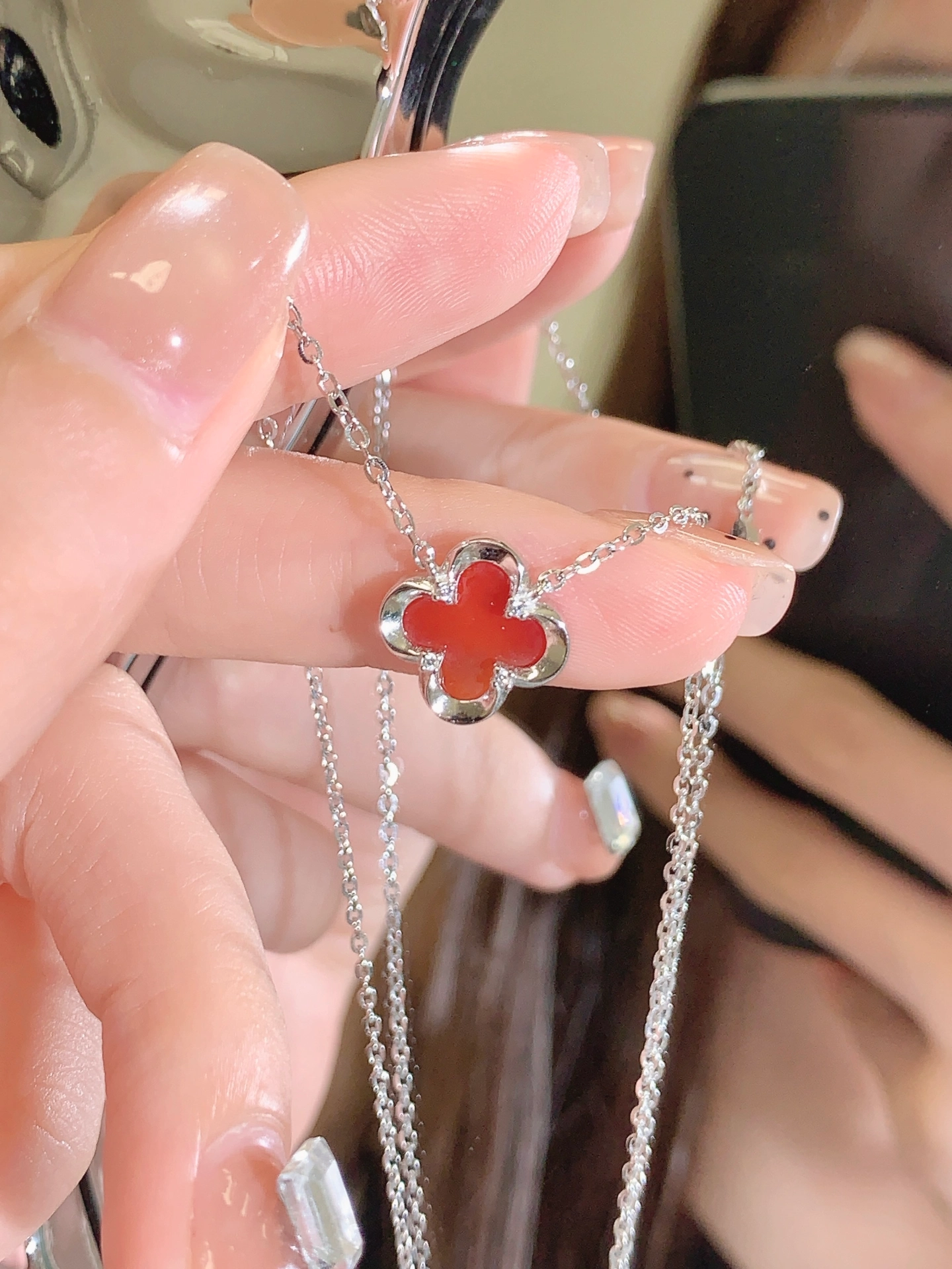红四叶草项链好戳我💘