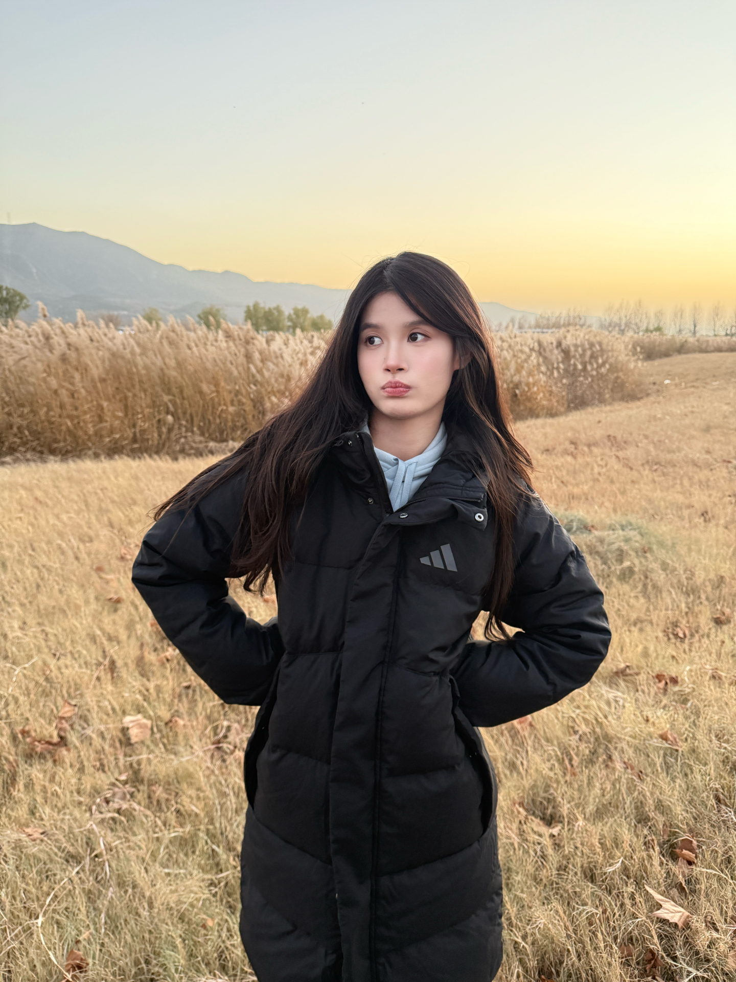 小个子也能冲的长款羽绒服😎