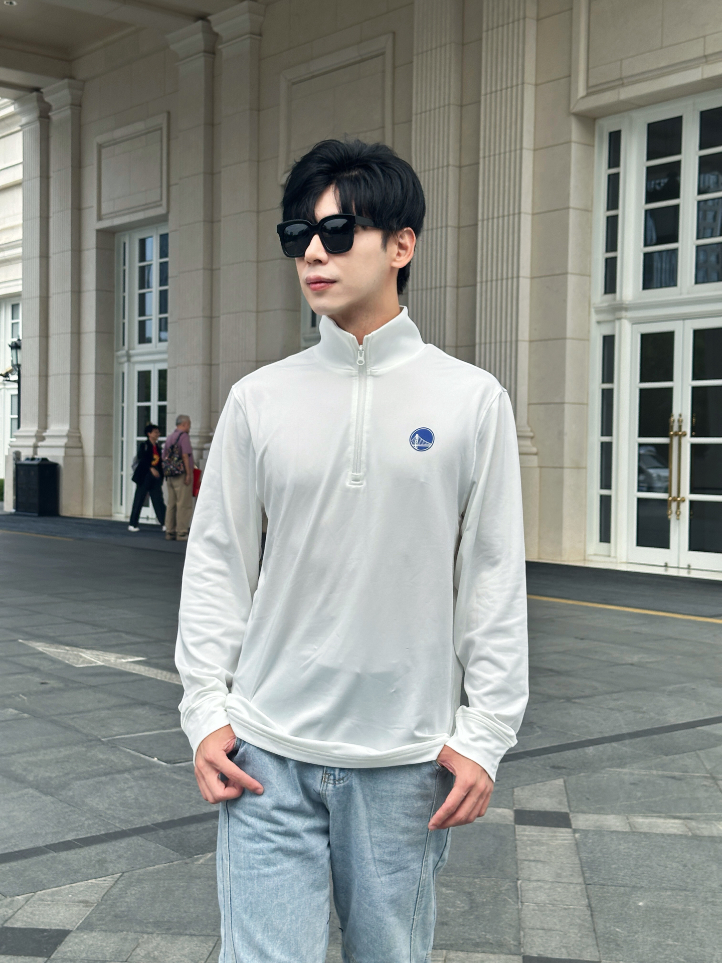 校园风拉满！这件半拉链长袖好绝👕