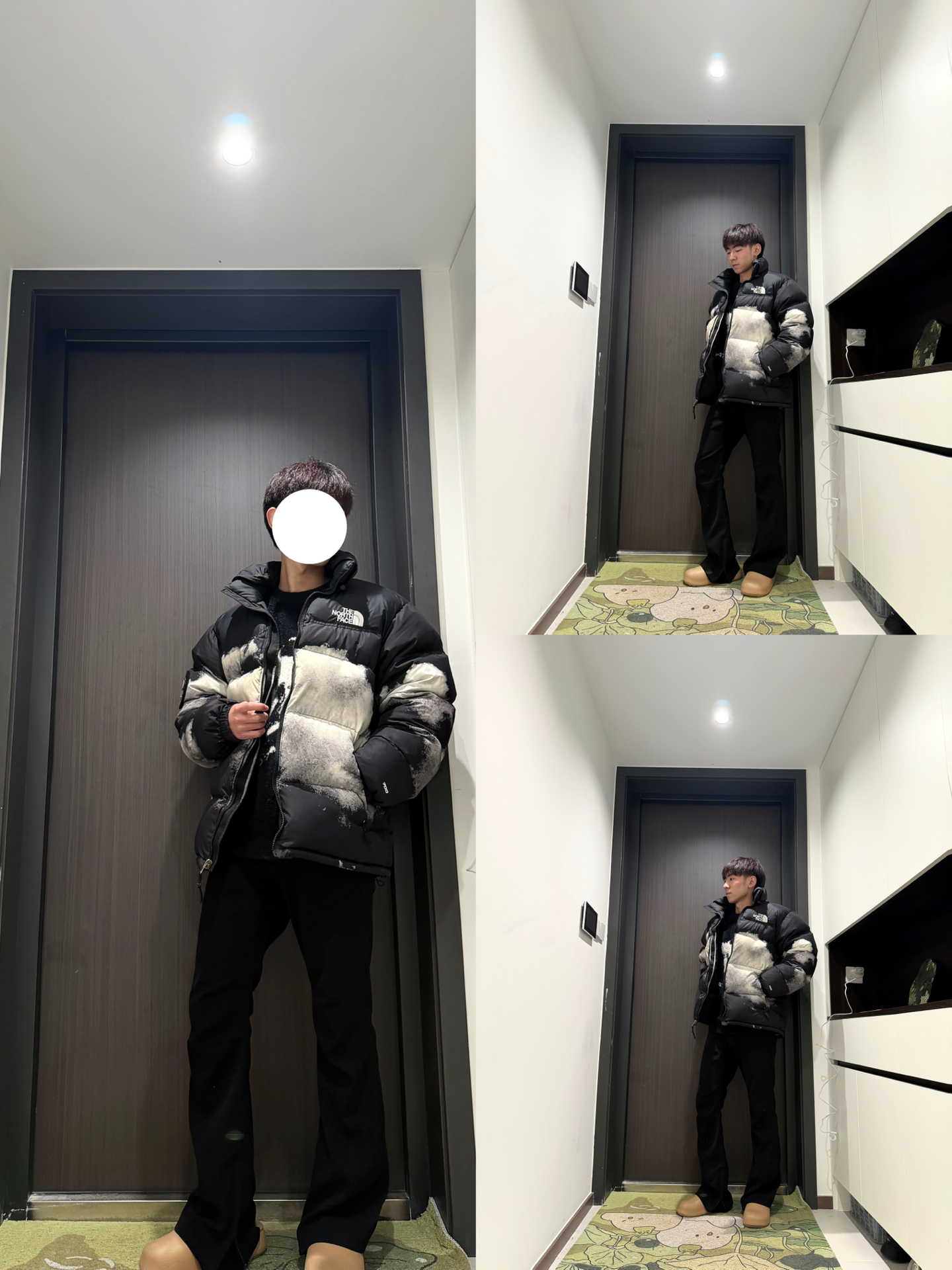 黑西裤配羽绒服，帅住了🤩