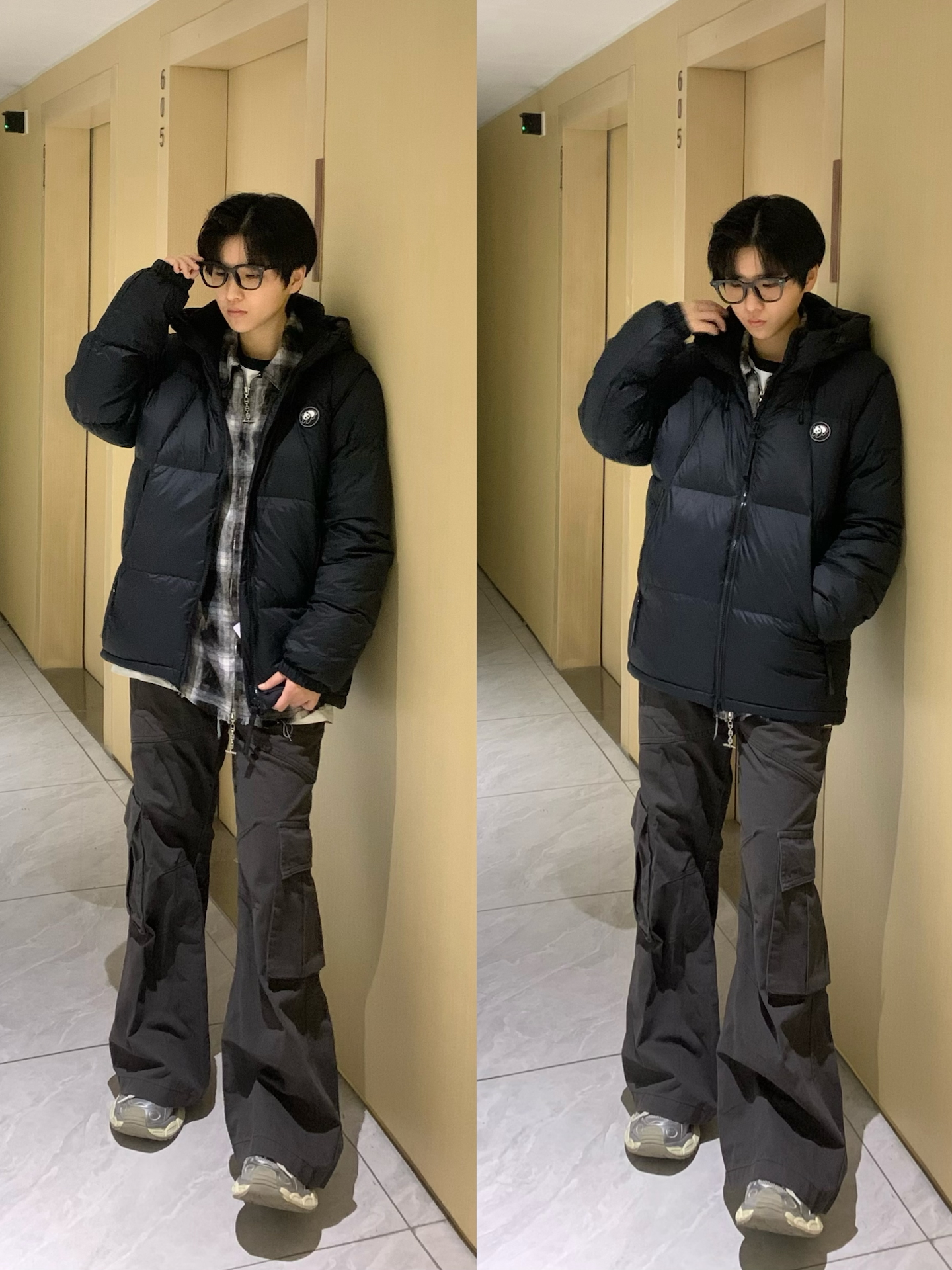 山系风羽绒服叠穿好绝🥾