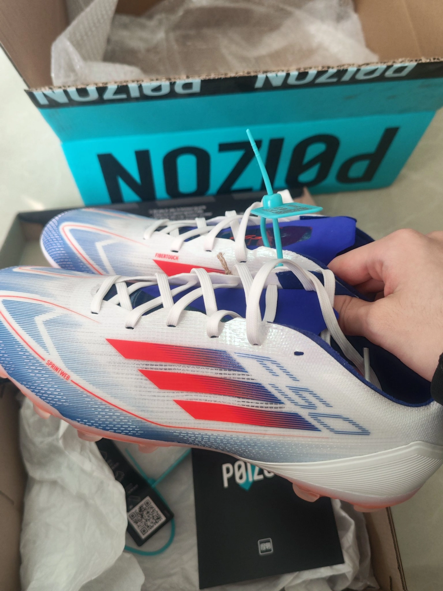 白蓝配色⚽️这双足球鞋爱住了