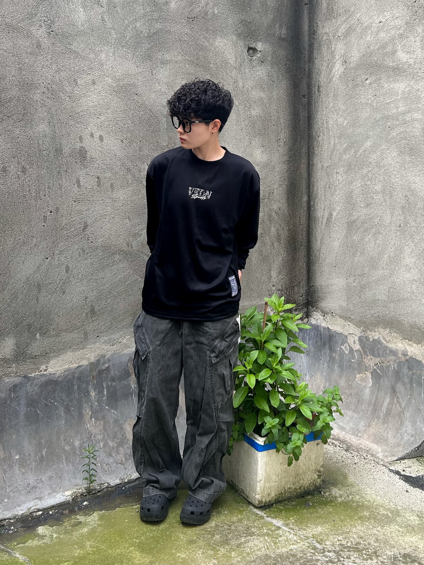 降温天的透气长袖穿搭