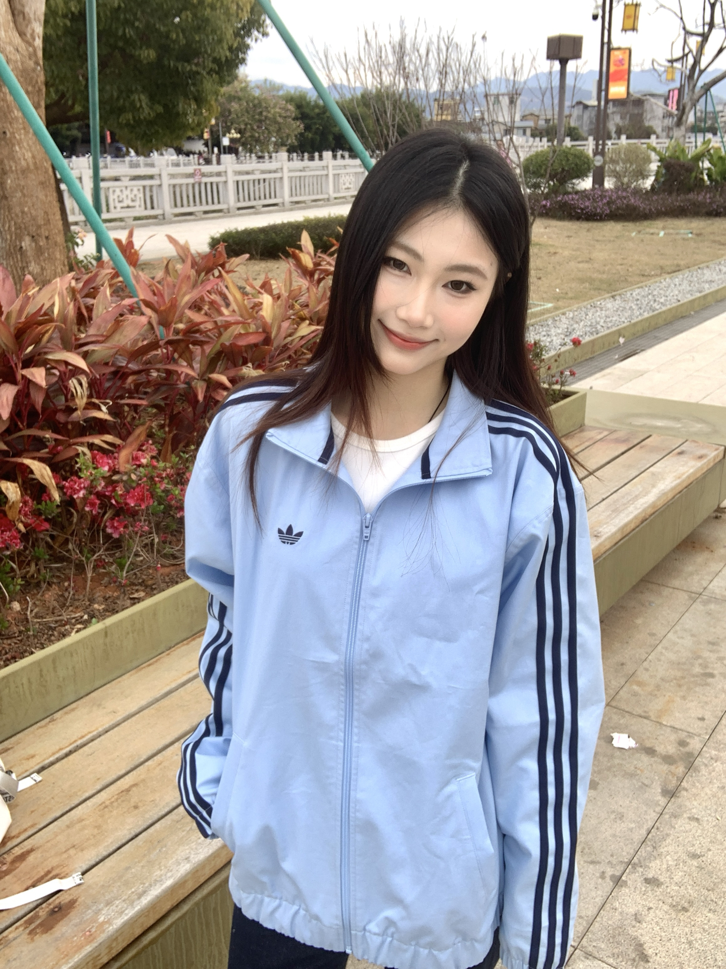 浅蓝+黑条纹！韩系运动风拿捏住啦💙