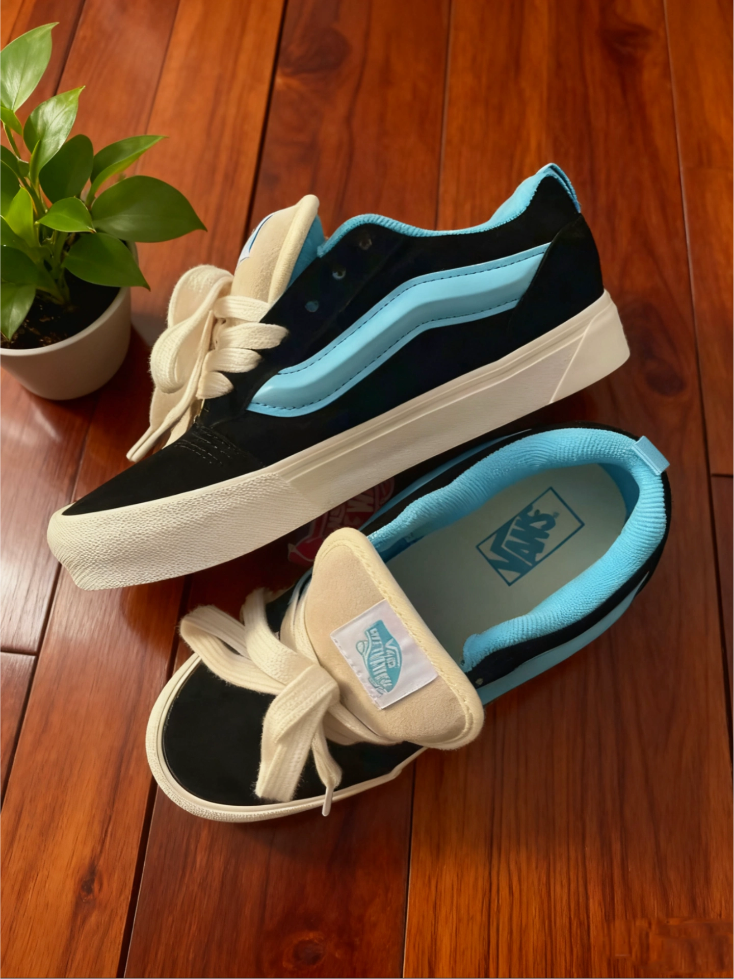 黑蓝撞色鞋好搭不踩雷👟