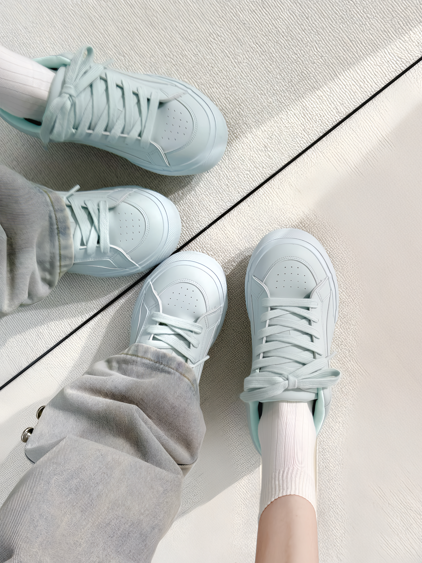 🐋海盐baby蓝！连鞋底都芥末好康！奶fufu的好可爱