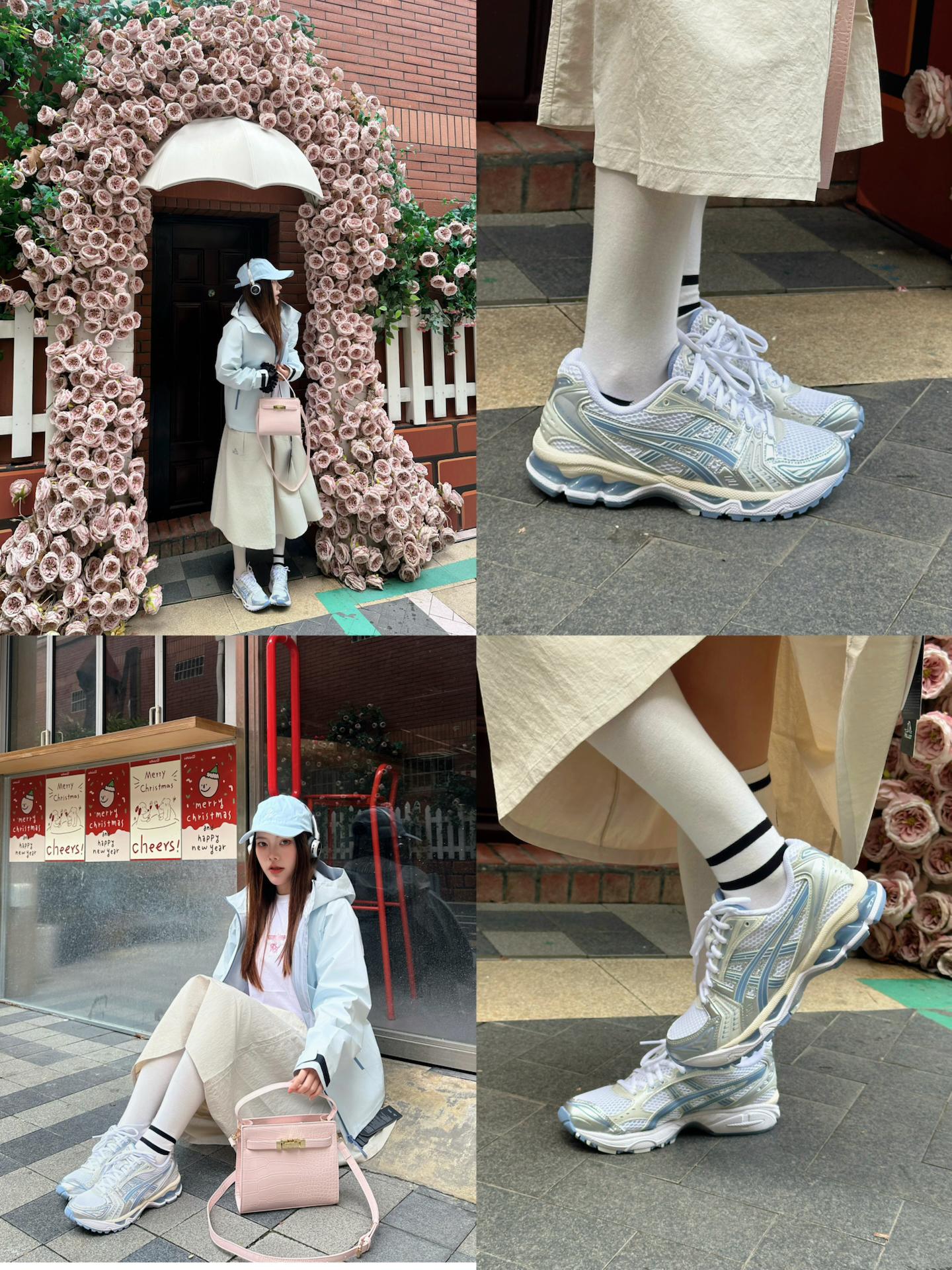 春日山系清新感直接拉满 甜酷少女look
