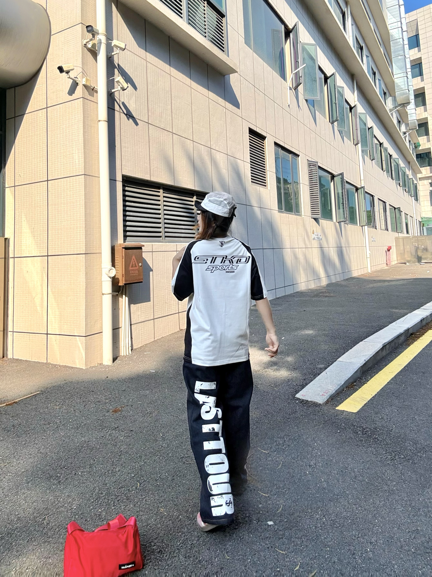 美式复古风🏁穿STK赛车插肩T出门啦
