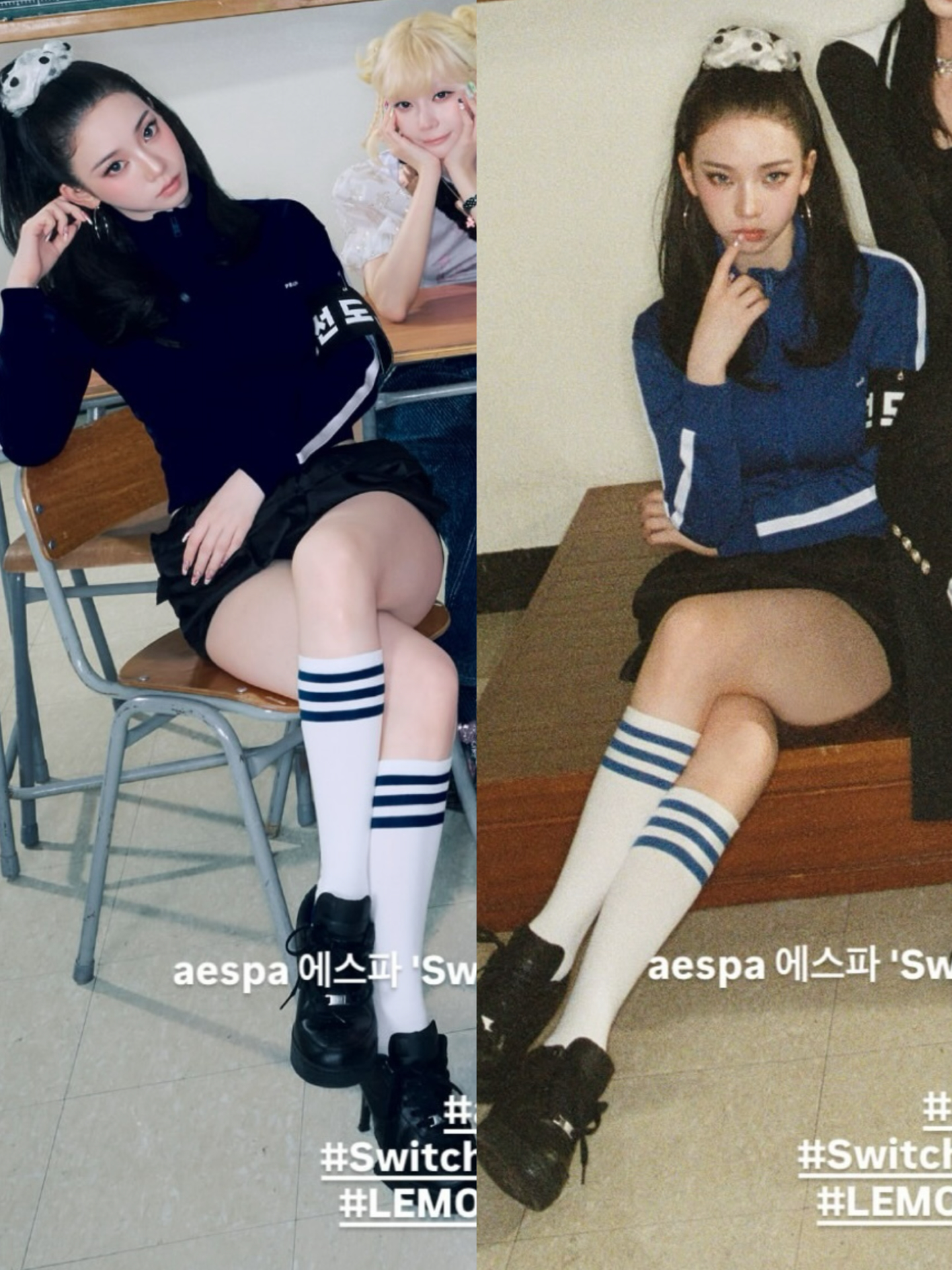 PRADA+NIKE！柳智敏校园风穿搭凸显铅笔腿
