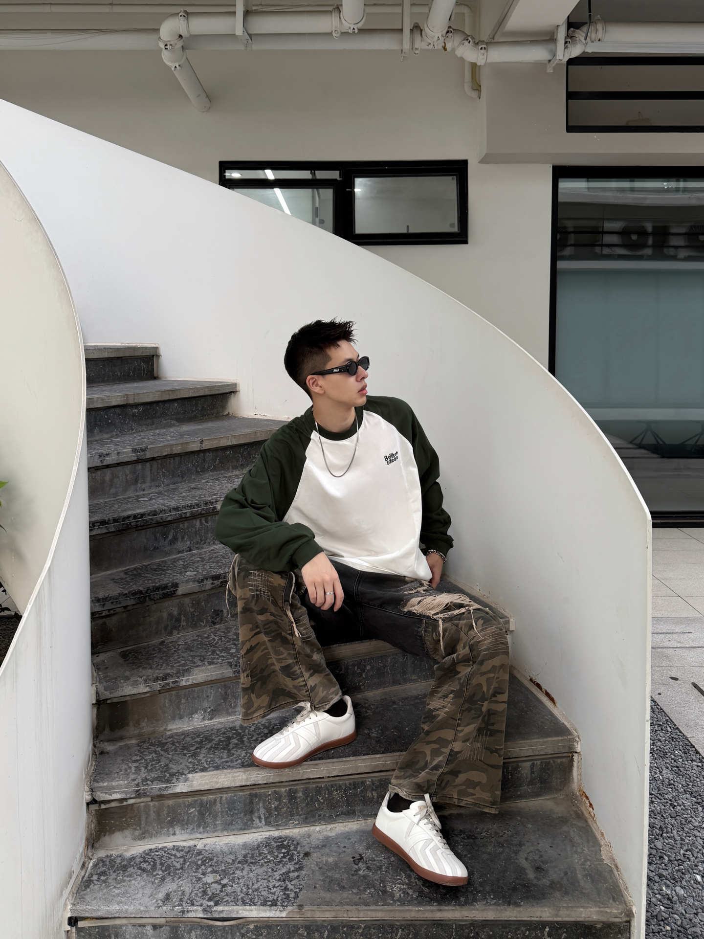 早秋插肩长袖|松弛感男生cityboy穿搭📸