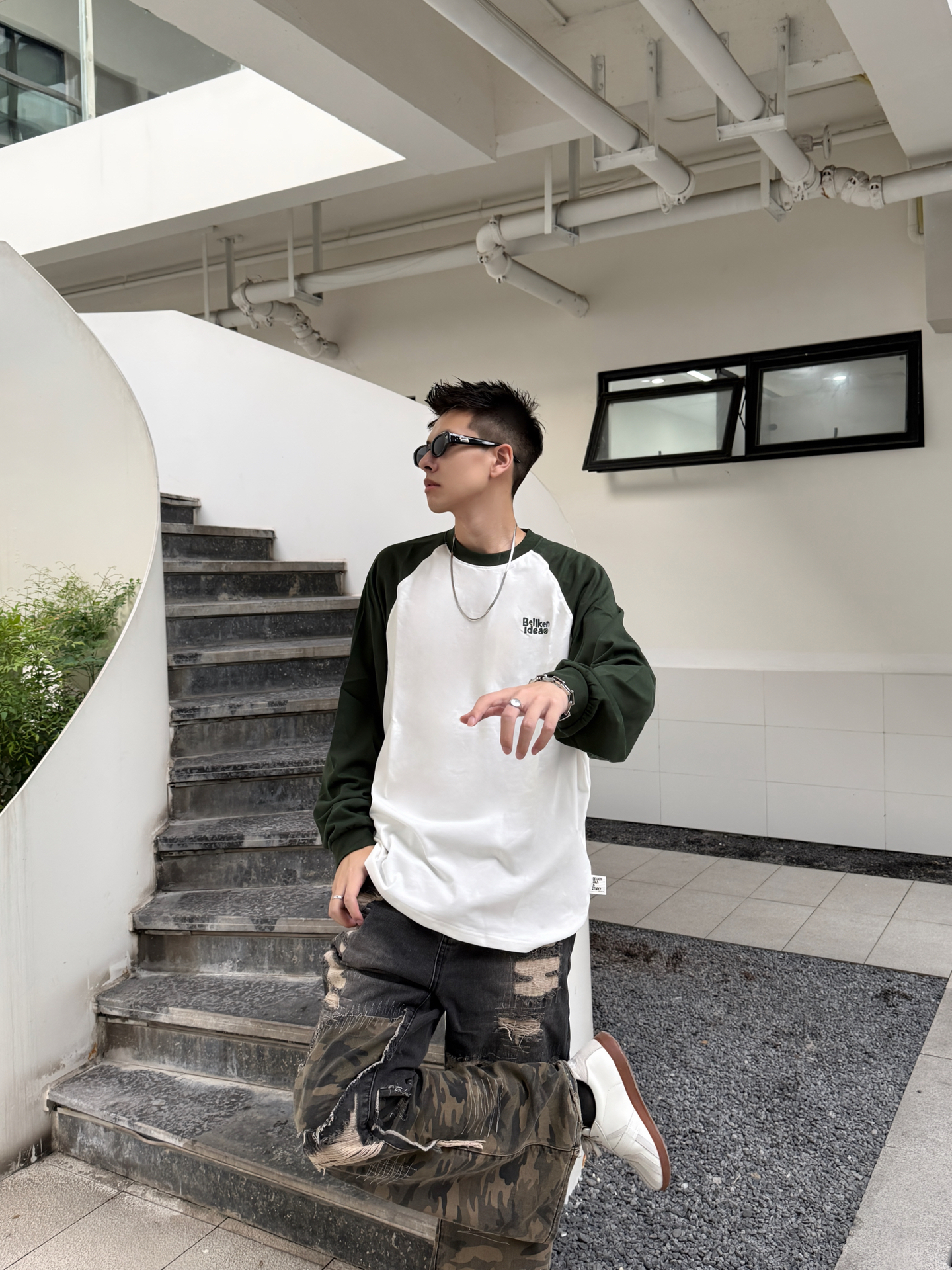 早秋插肩长袖|松弛感男生cityboy穿搭📸