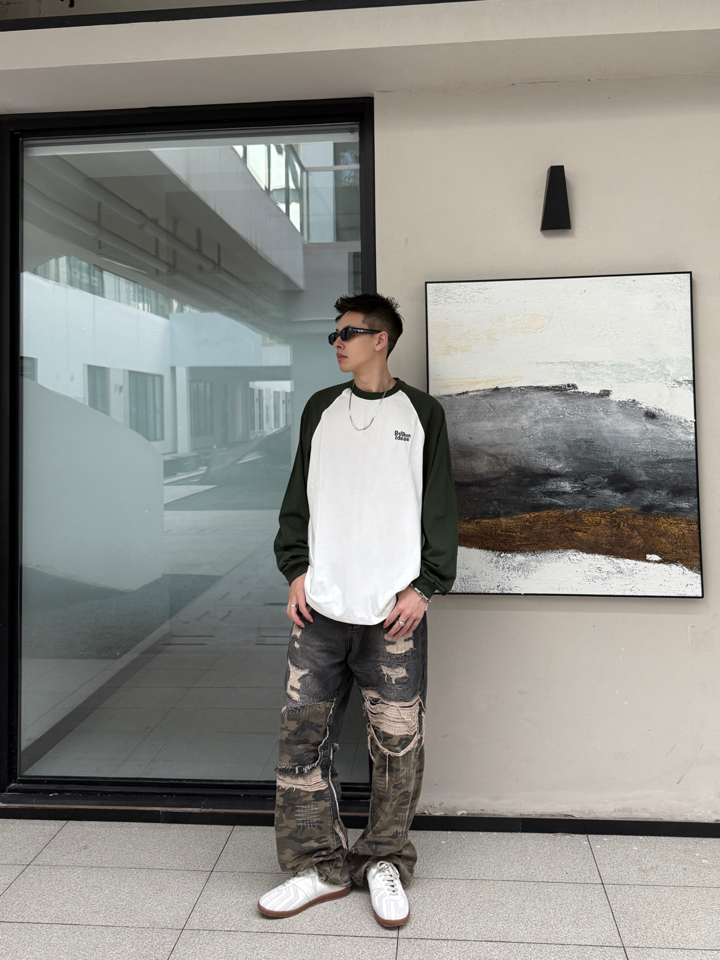 早秋插肩长袖|松弛感男生cityboy穿搭📸