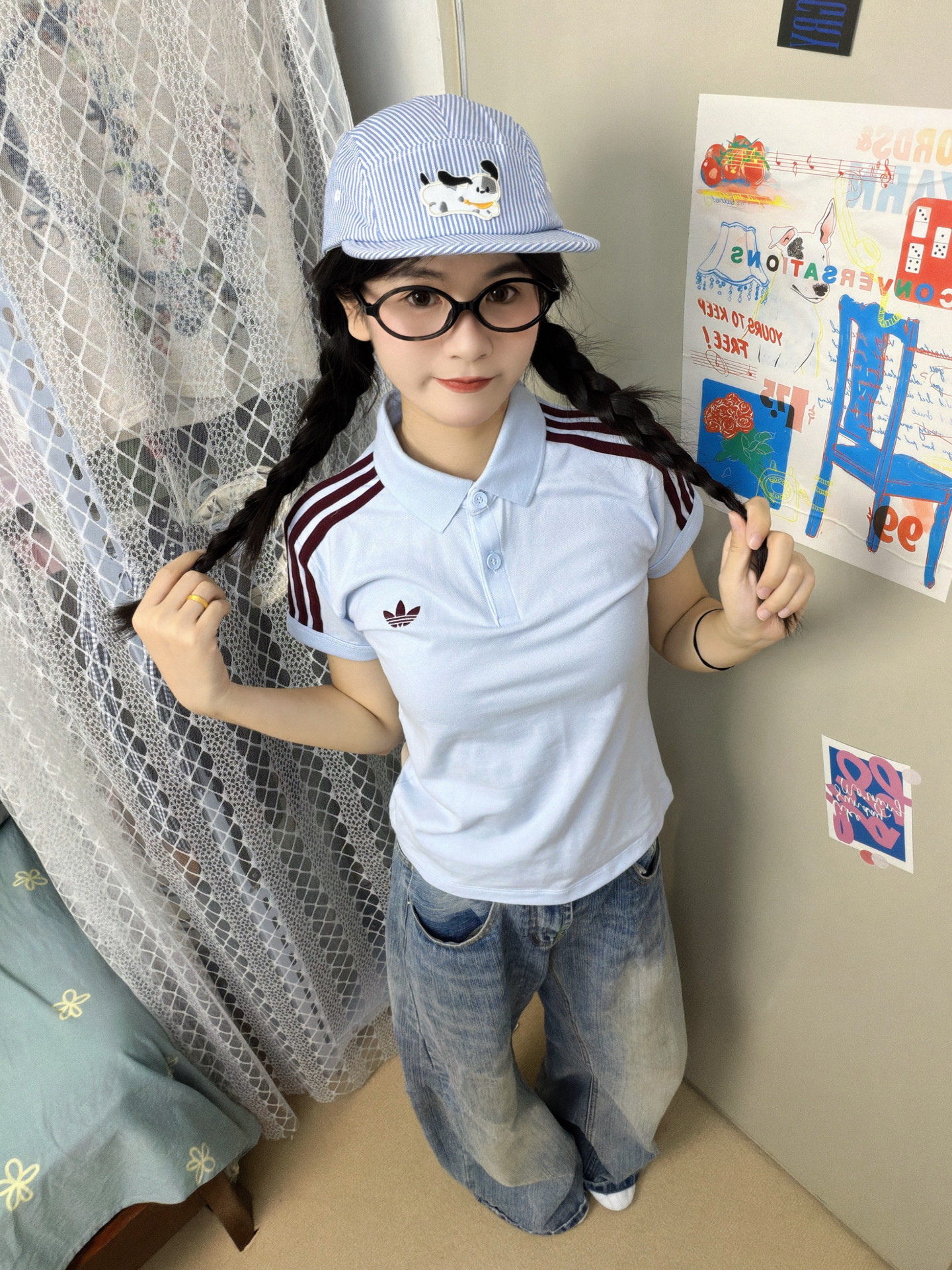 浅蓝Polo衫！学生党夏日穿搭本命👕