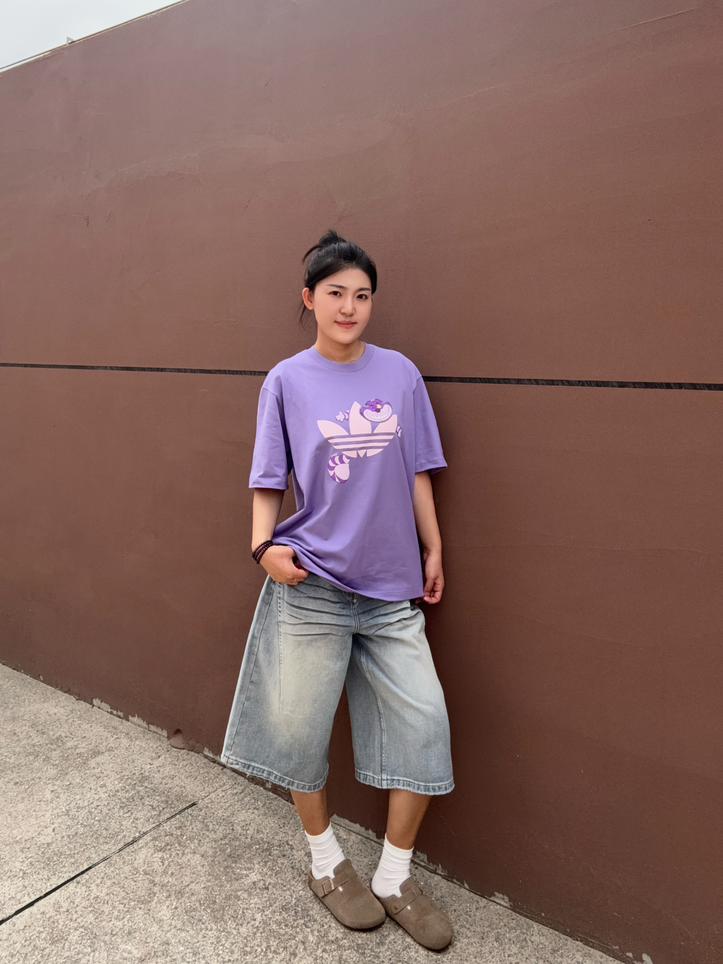 紫调宽松T，夏日氛围感拉满