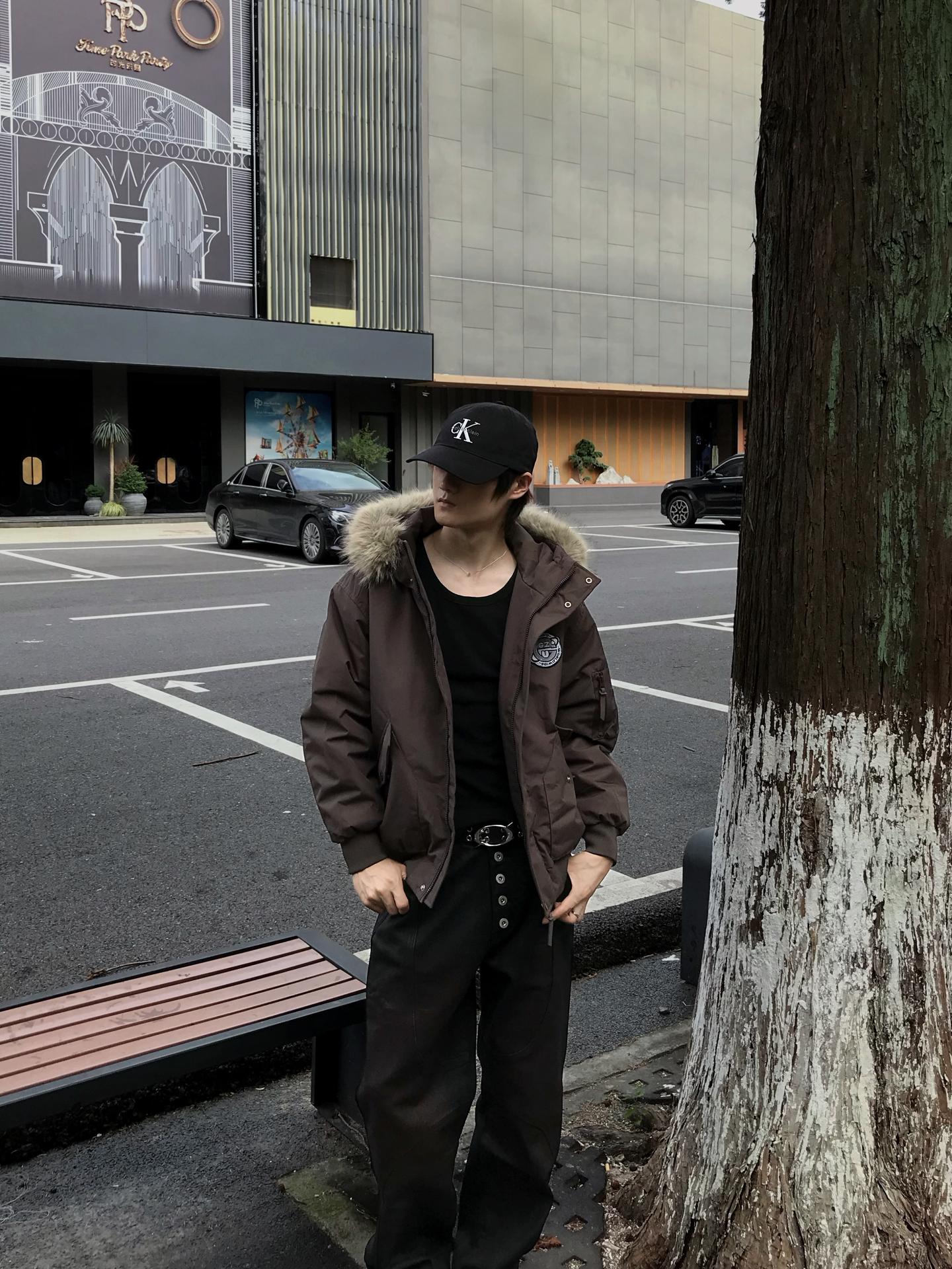 深棕毛领派克｜秋冬复古街头感🍂