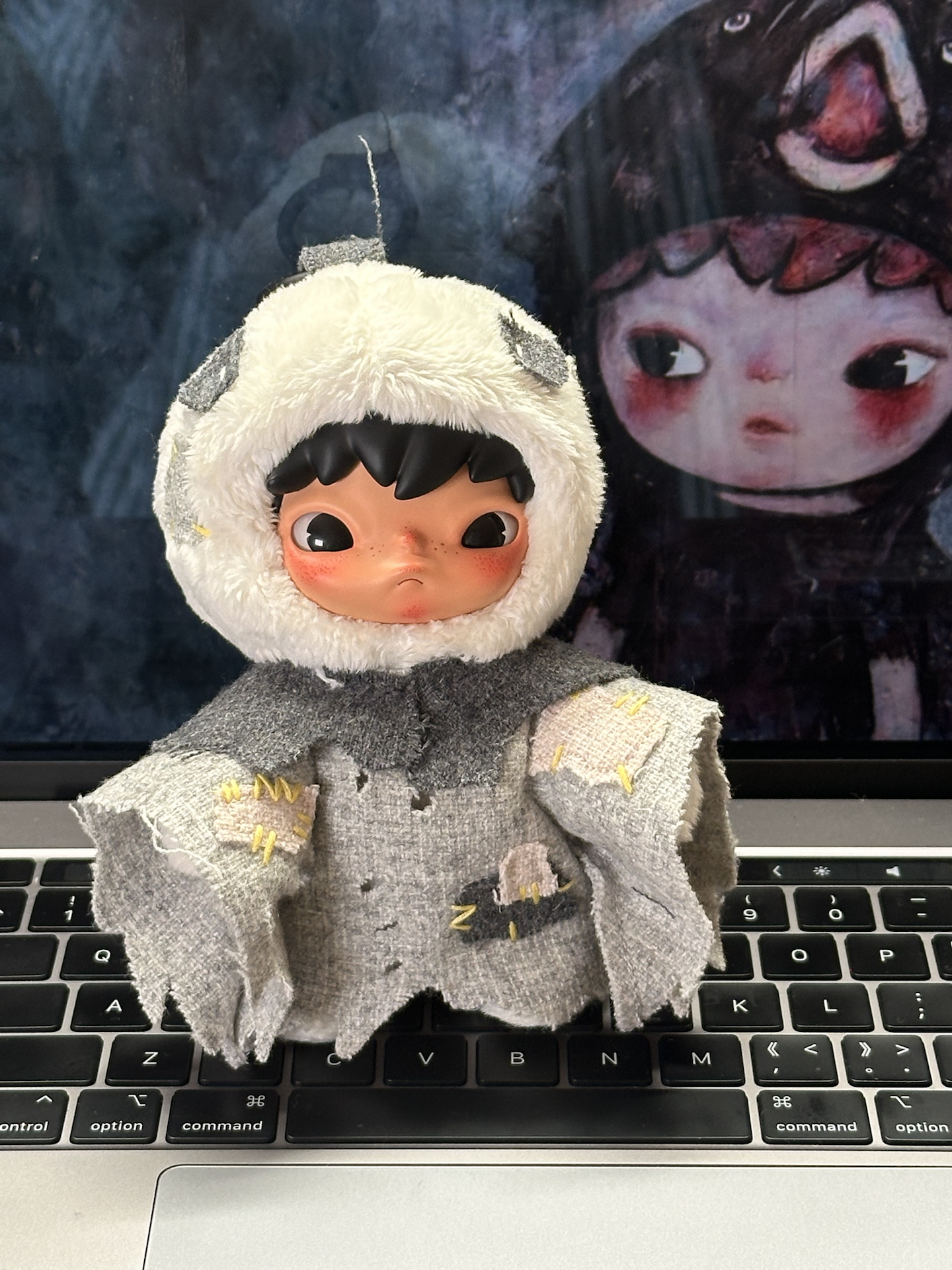 万圣节氛围感拉满！这个委屈脸小挂件太戳我👻