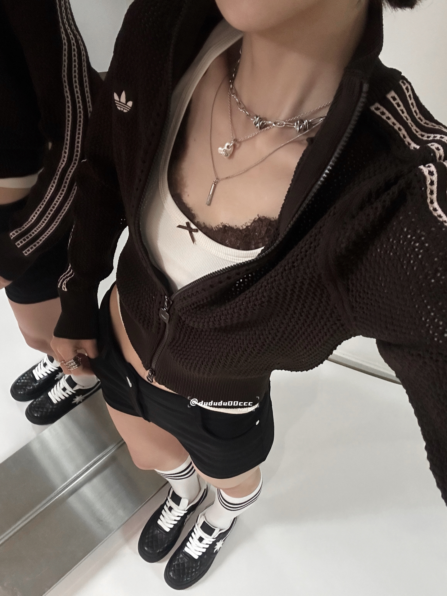 🐾🍪⭒🐻摩卡棕针织阿迪！！好好看:-)ye