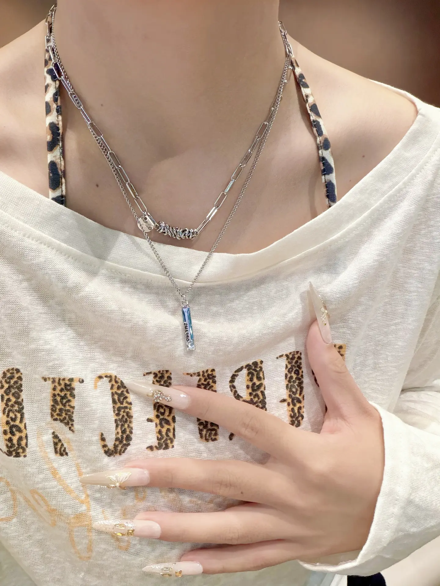 ✨叠戴…甜酷女孩的项链真的很高级