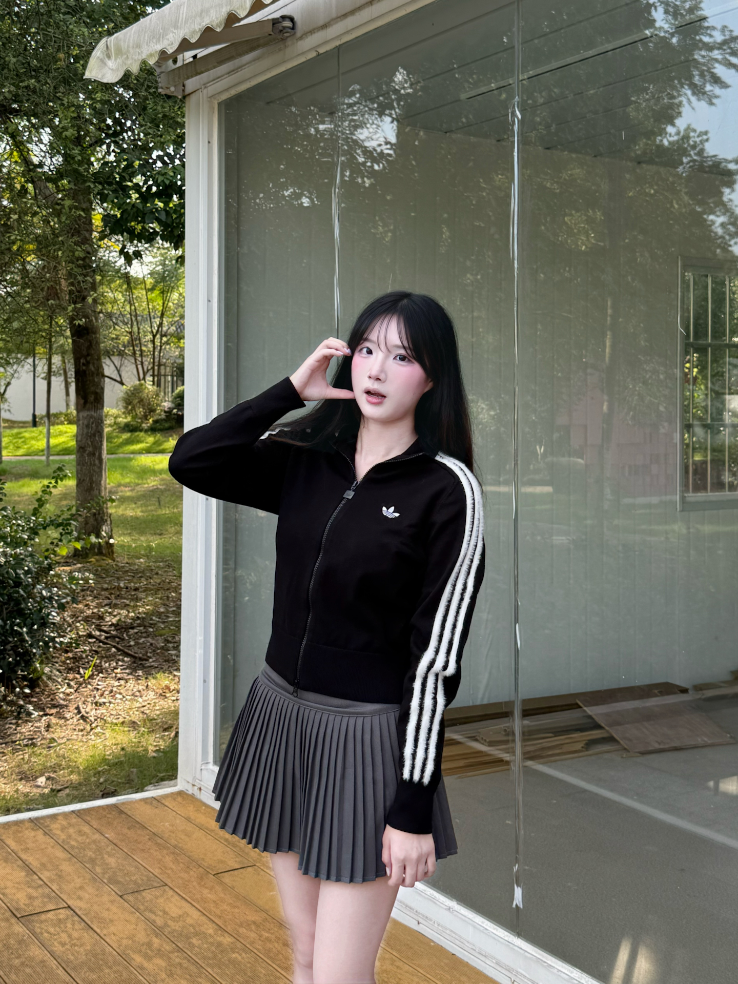 早秋随性混搭风 上学逛街穿都舒服好看