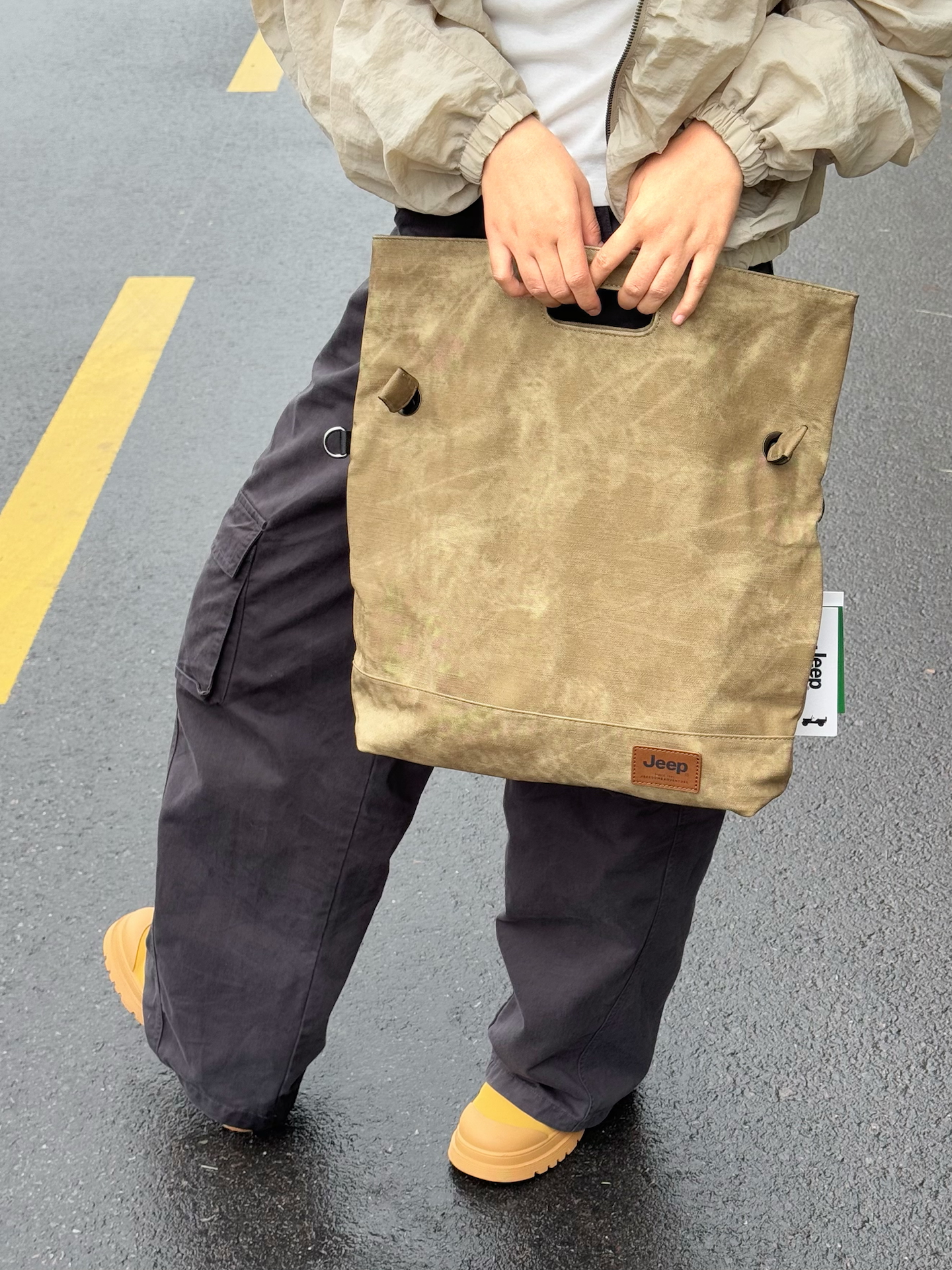 秋日工装风穿搭|被这只帆布包拿捏住 🤏