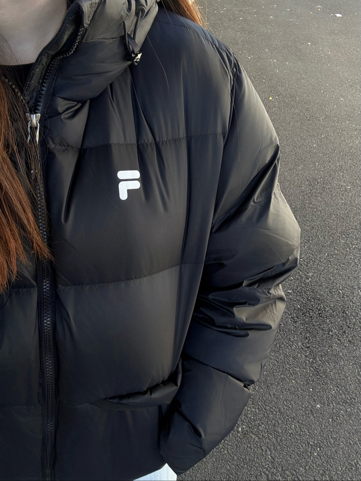 早秋出行 🍂| FILA FUSION羽绒服搭配豹纹鞋带老爹鞋