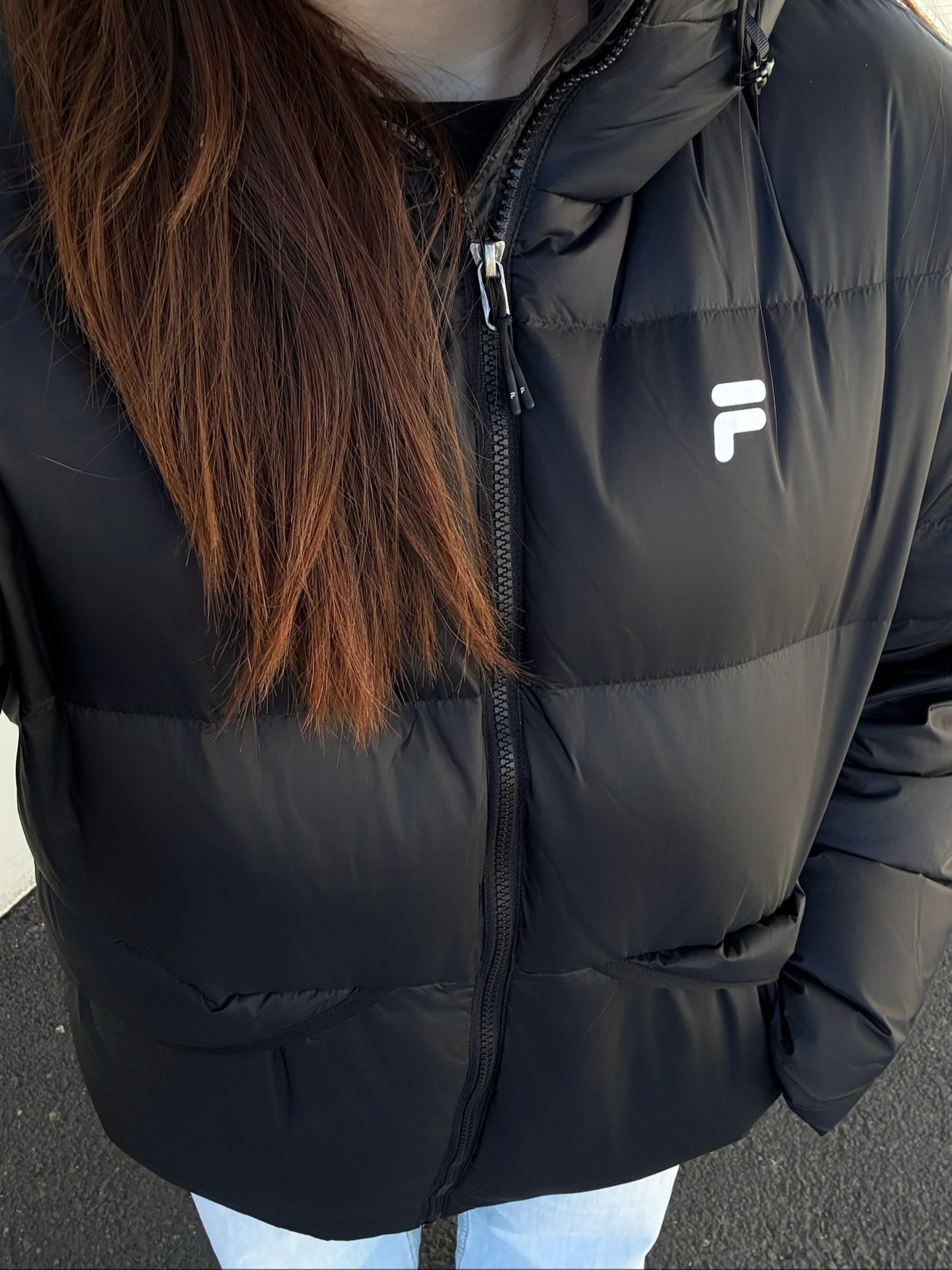 早秋出行 🍂| FILA FUSION羽绒服搭配豹纹鞋带老爹鞋