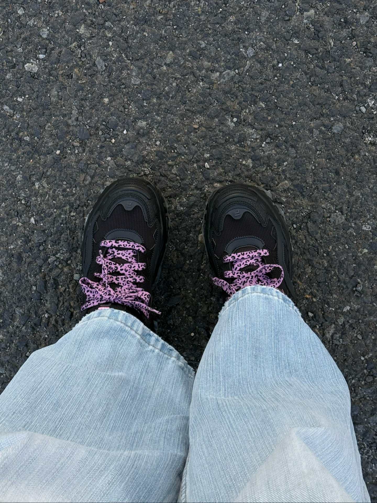 早秋出行 🍂| FILA FUSION羽绒服搭配豹纹鞋带老爹鞋