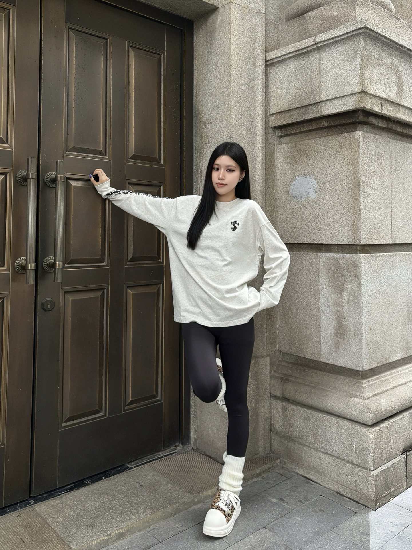 cleanfit松弛感美式复古长袖太好搭💲