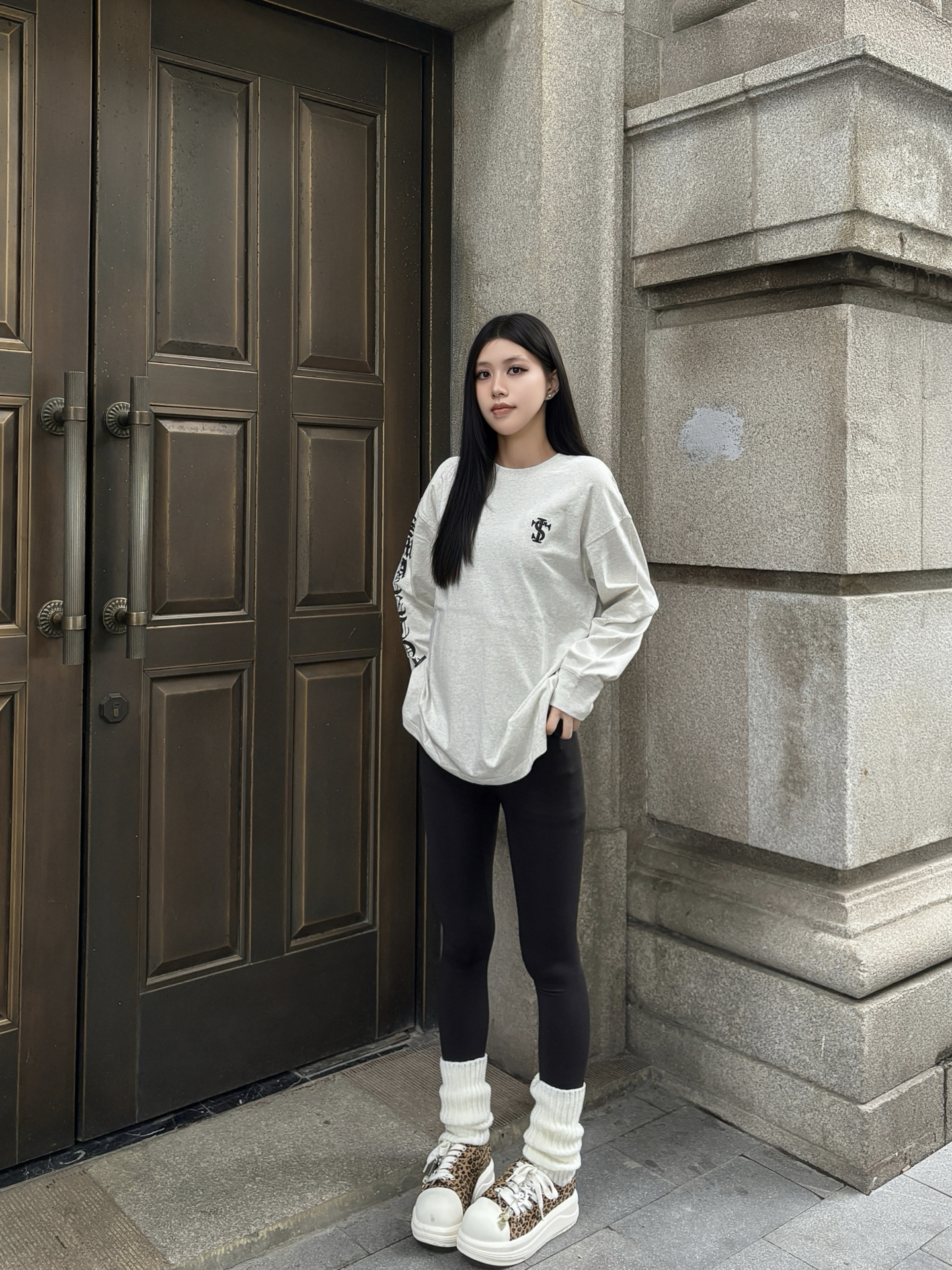 cleanfit松弛感美式复古长袖太好搭💲