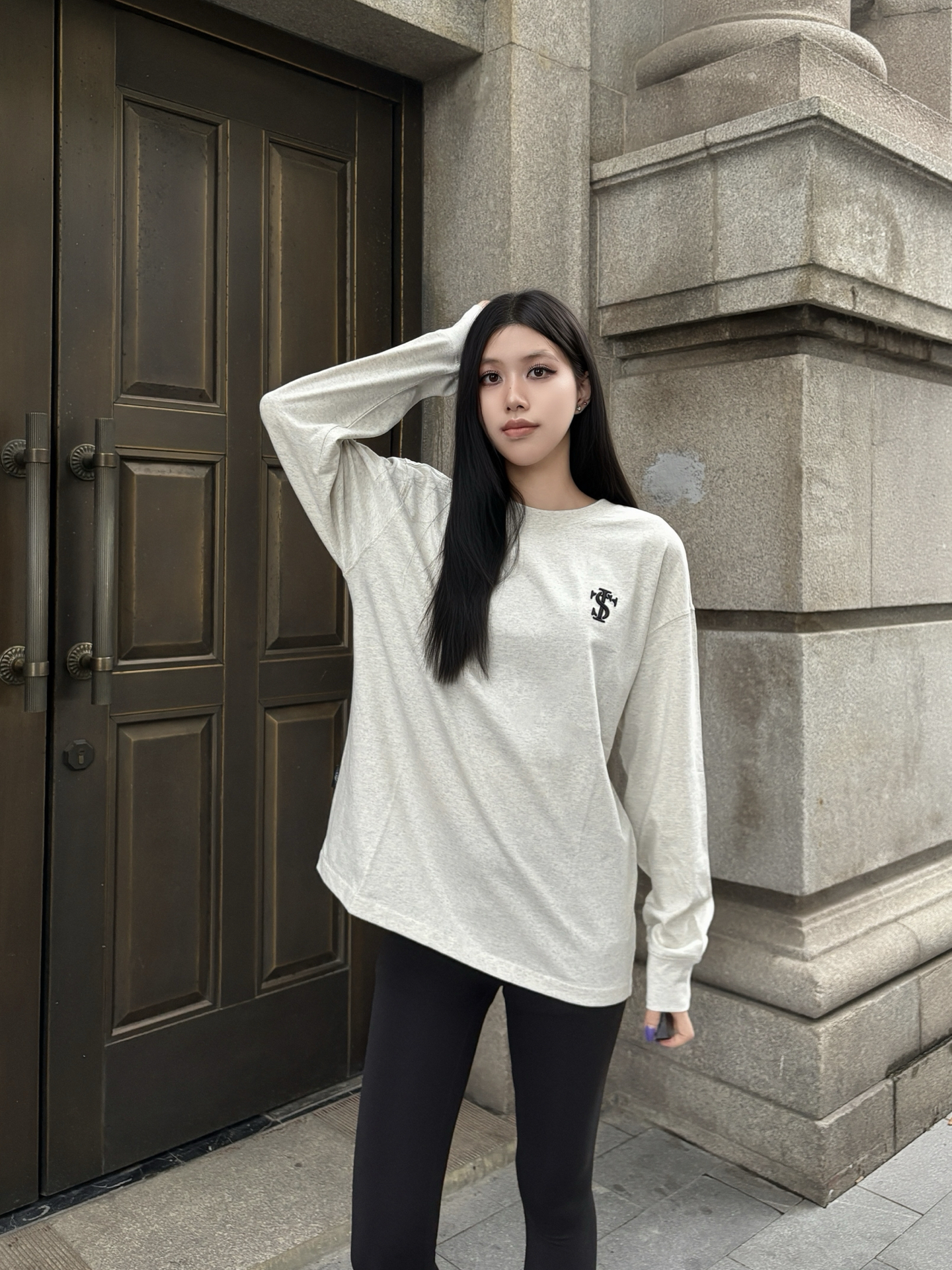 cleanfit松弛感美式复古长袖太好搭💲