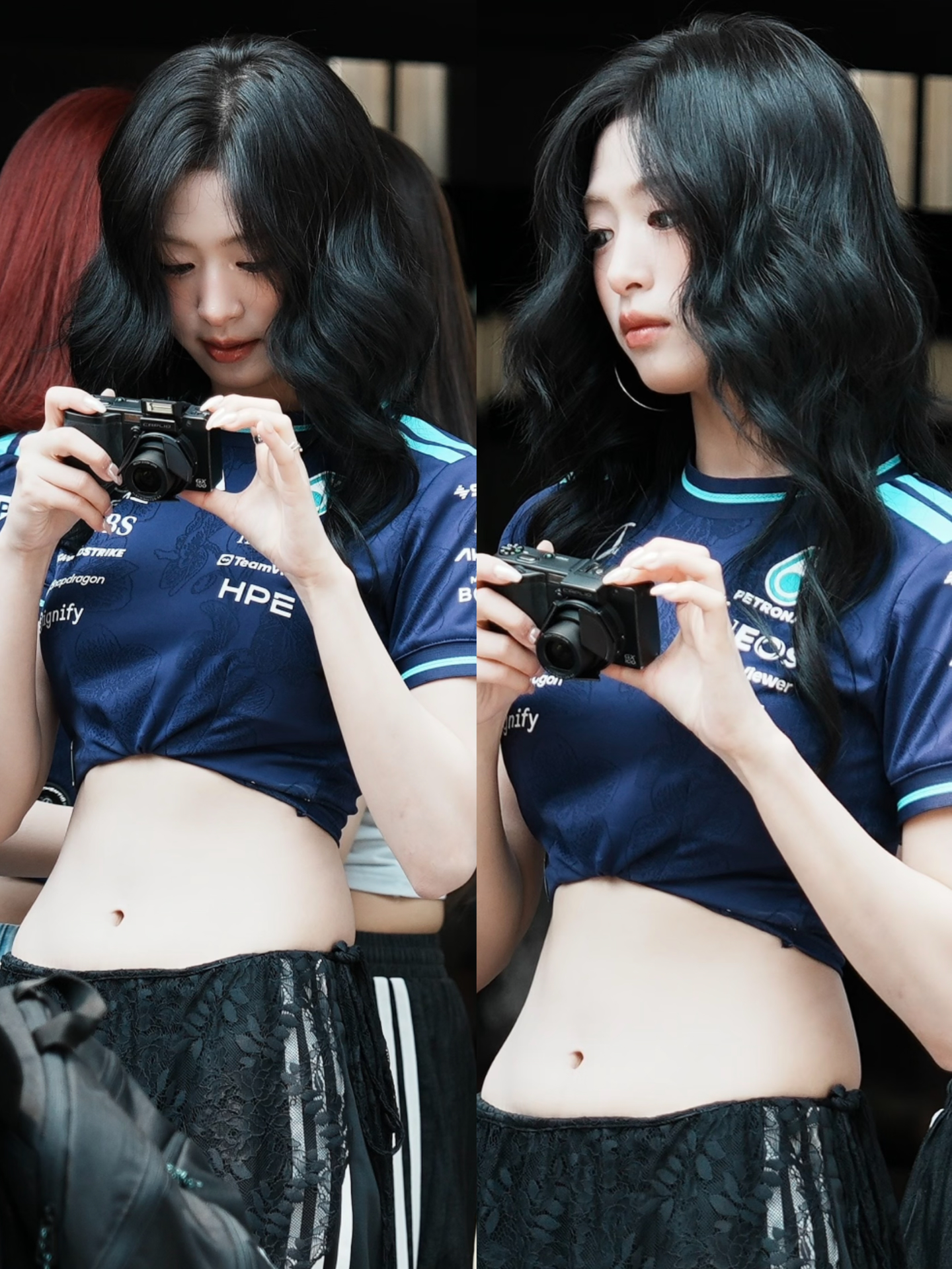萌女出没📷郑雅娴手持相机看得好认真