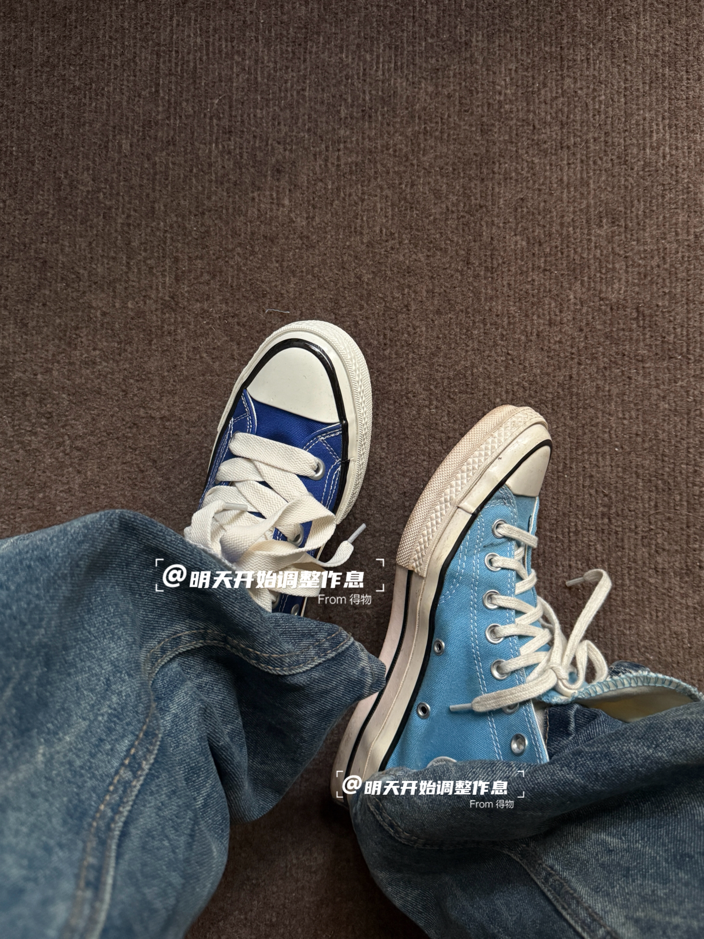 🧿➿🧊鸳鸯蓝匡威Converse?!这到底是一双还是两双!!小众晕啦!