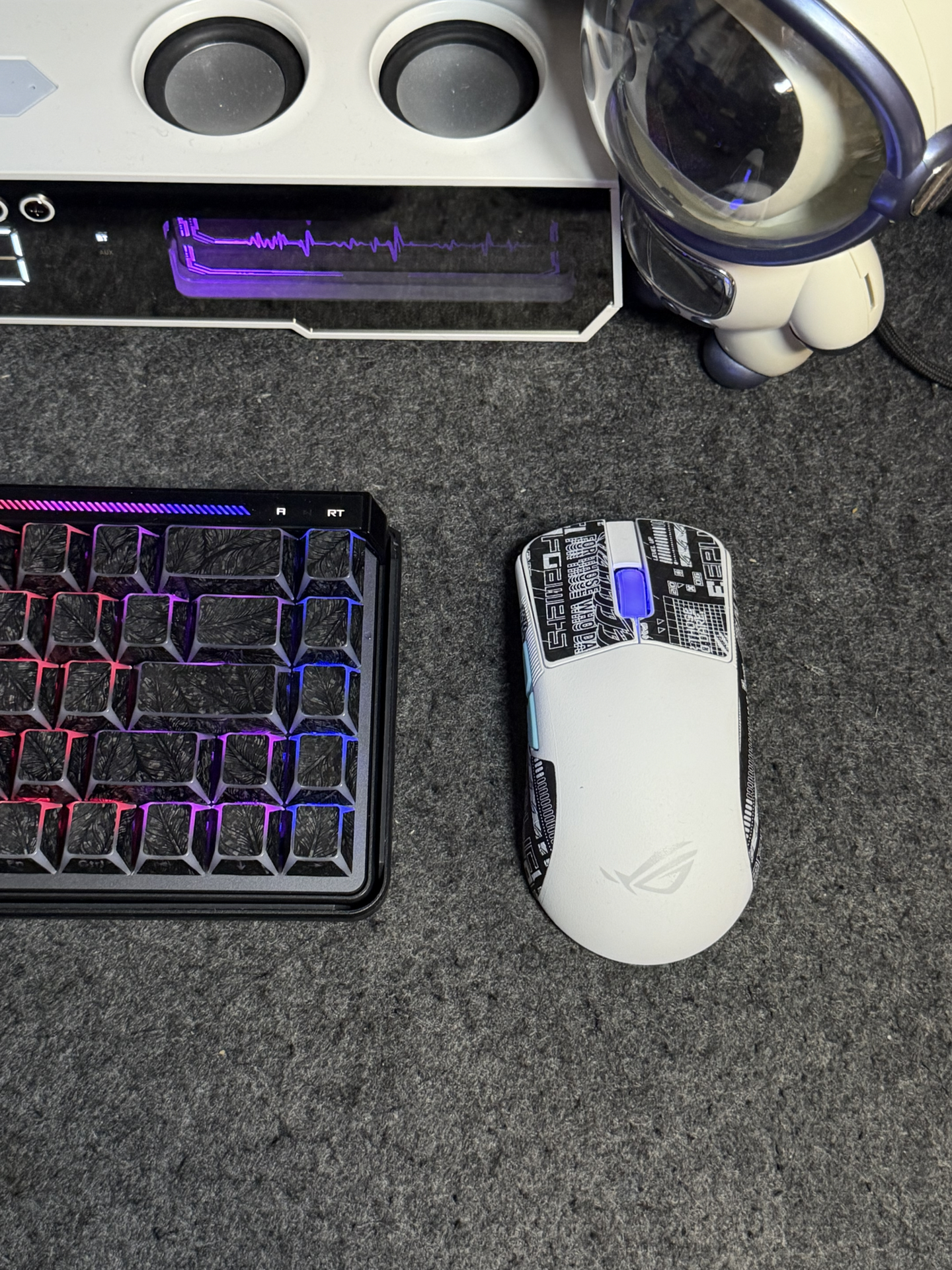ROG键盘+鼠标🖱️桌面颜值究竟有多抗打❓