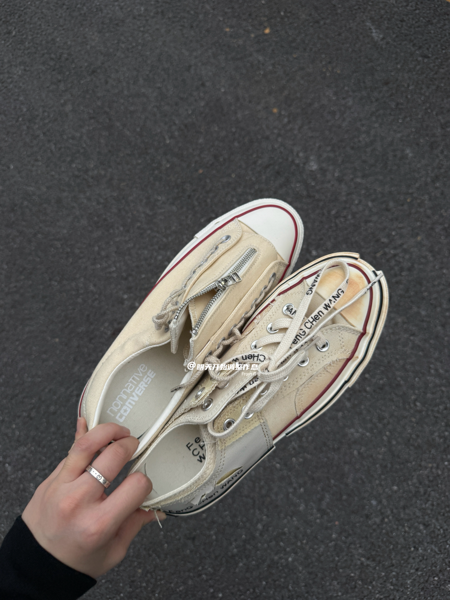 🫰🏻🤘🏻米白匡威Converse?!这是一双还是两双??小众不撞款!