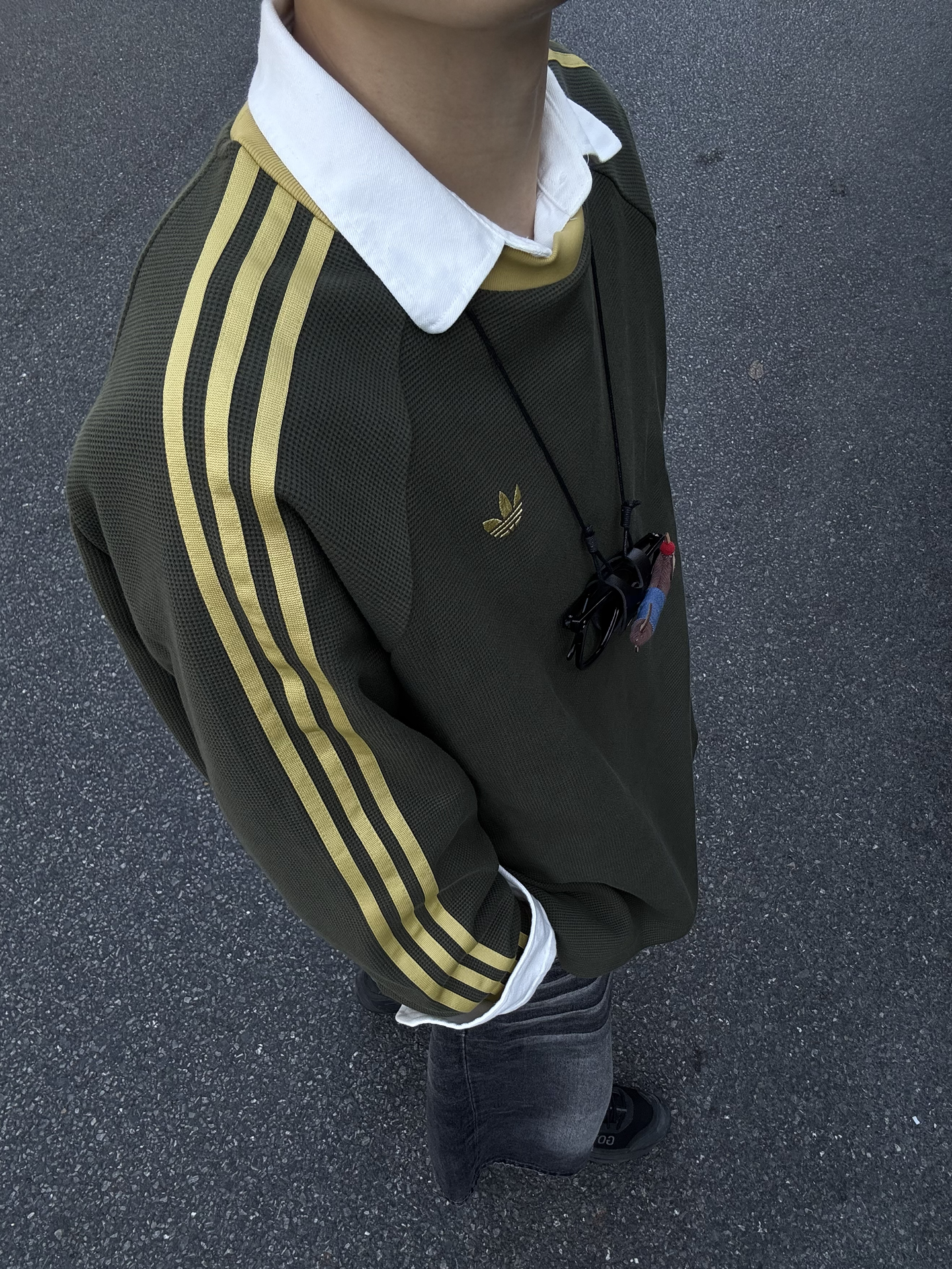 三叶草华夫格卫衣叠穿|轻松穿出少年感🥑